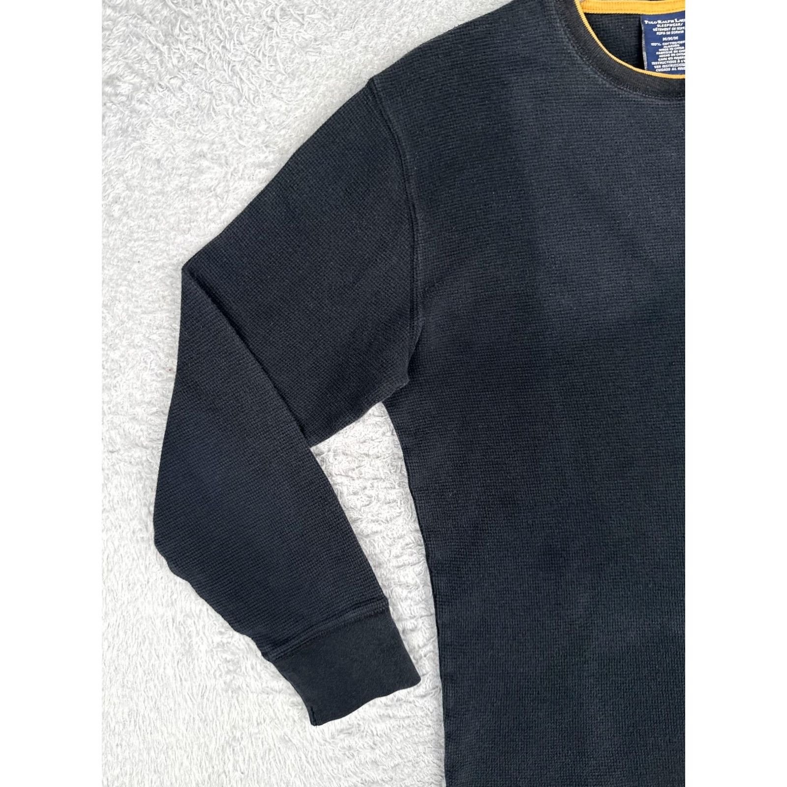 Polo Ralph Lauren Polo Ralph Lauren Shirt M Mens Gray Long Sleeve Thermal Cotton Crew Sleepwear Size US M / EU 48-50 / 2 - 3 Thumbnail