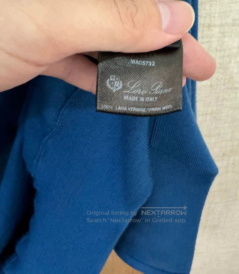 Loro Piana Loro Piana Blue Knit Zip Cardigan. Size US M / EU 48-50 / 2 - 7 Thumbnail