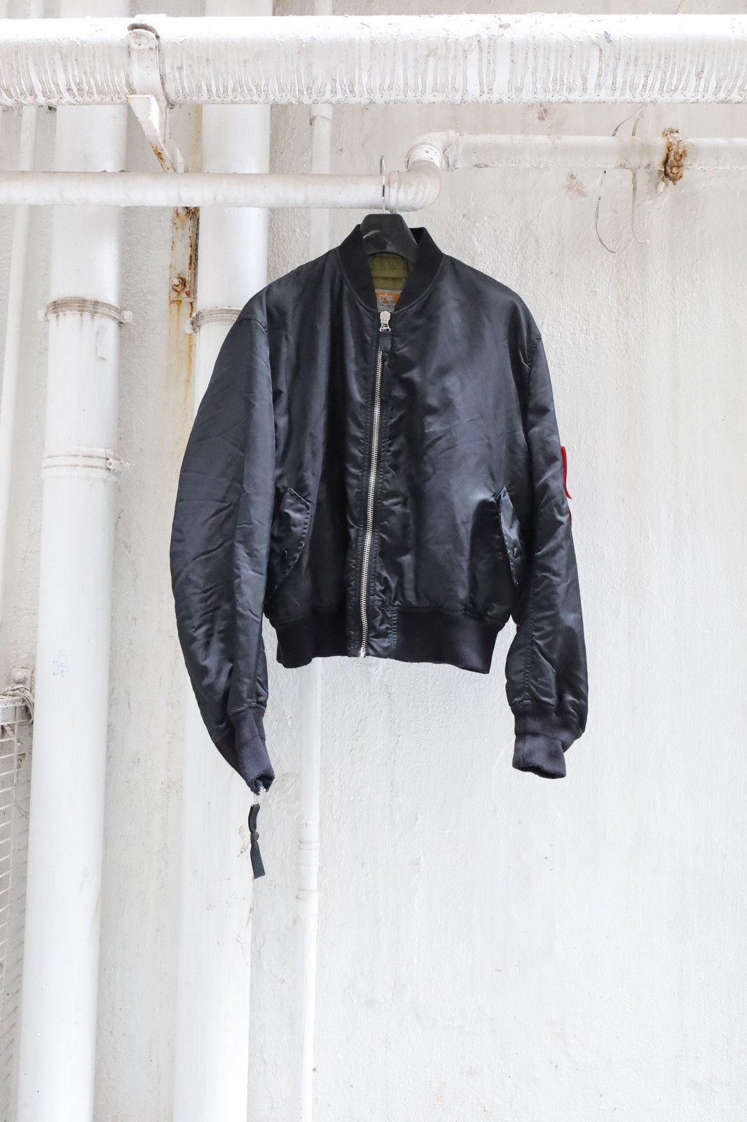 424×アルファ×Slamjam　MA-1　L　ブラック ALPHA X SLAM JAM MA-1 | Alpha Industries