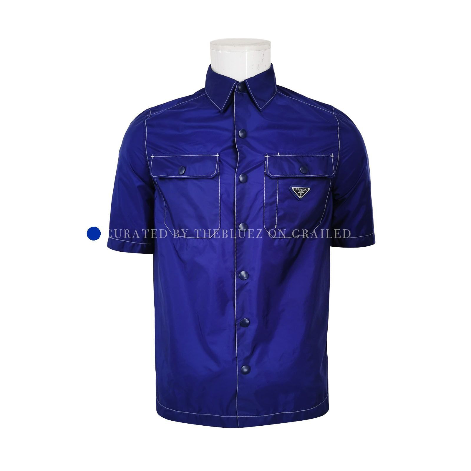 Prada Re-Nylon Logo Short Sleeve Shirt Size US XS / EU 42 / 0 - 1 Thumbnail
