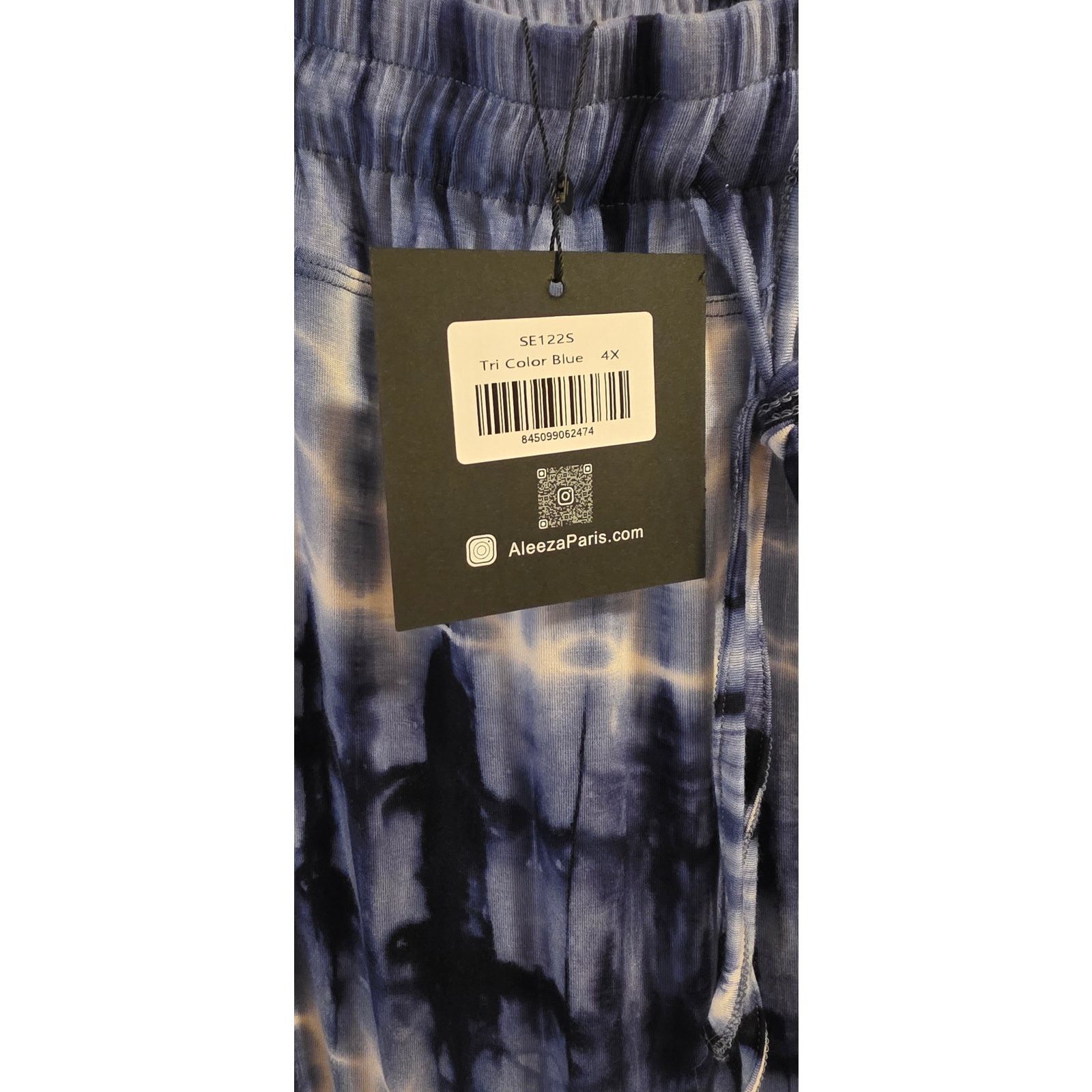 Other Aleeza Paris Blue Tie Dye Skirt Size 4x NWT Size 42" / US 20 - 6 Thumbnail