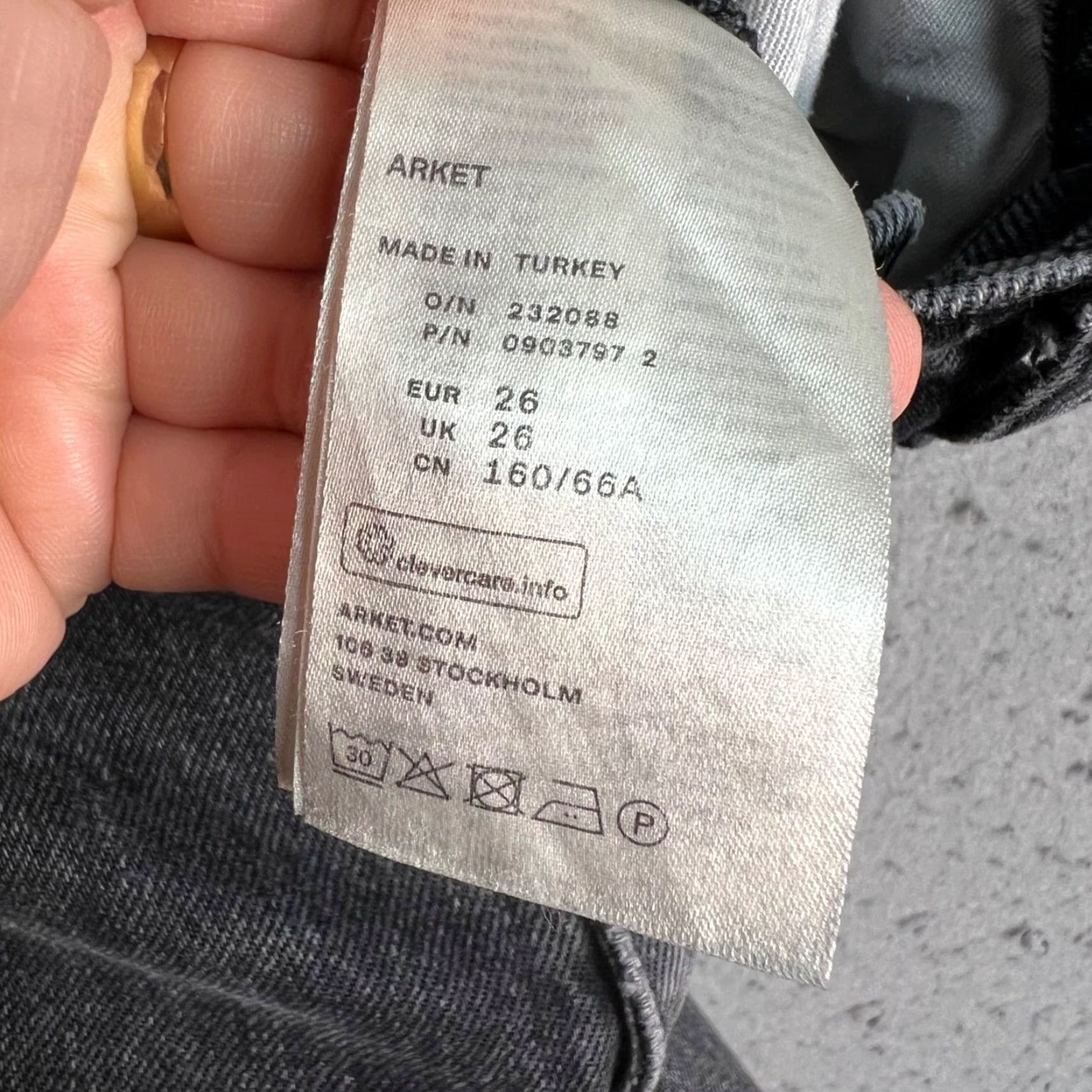 Arket Arket Jeans Size 26 Slim Straight Gray Cotton Blend Denim Womens Size 26" / US 2 / IT 38 - 4 Thumbnail