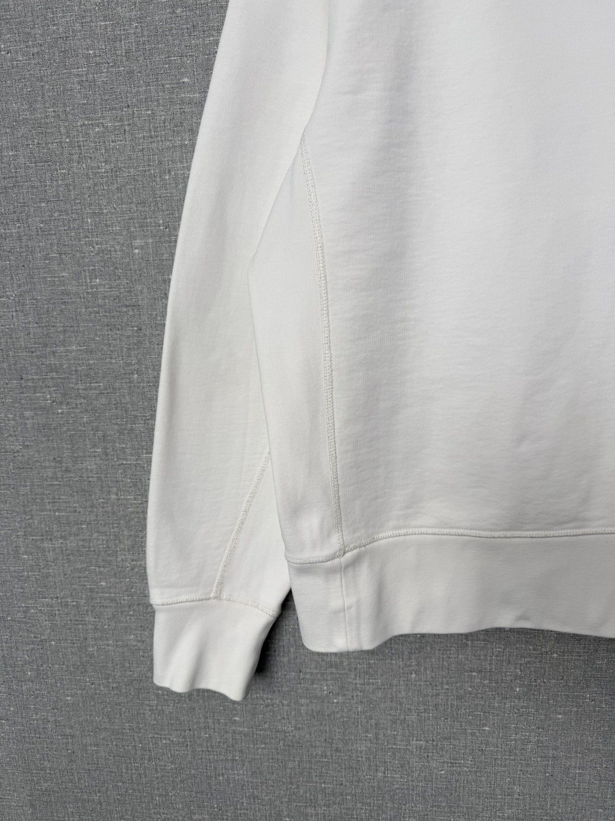 Helmut Lang Helmut Lang Thick White Hoodie Mirrored Web Logo Size XL Size US XL / EU 56 / 4 - 13 Thumbnail