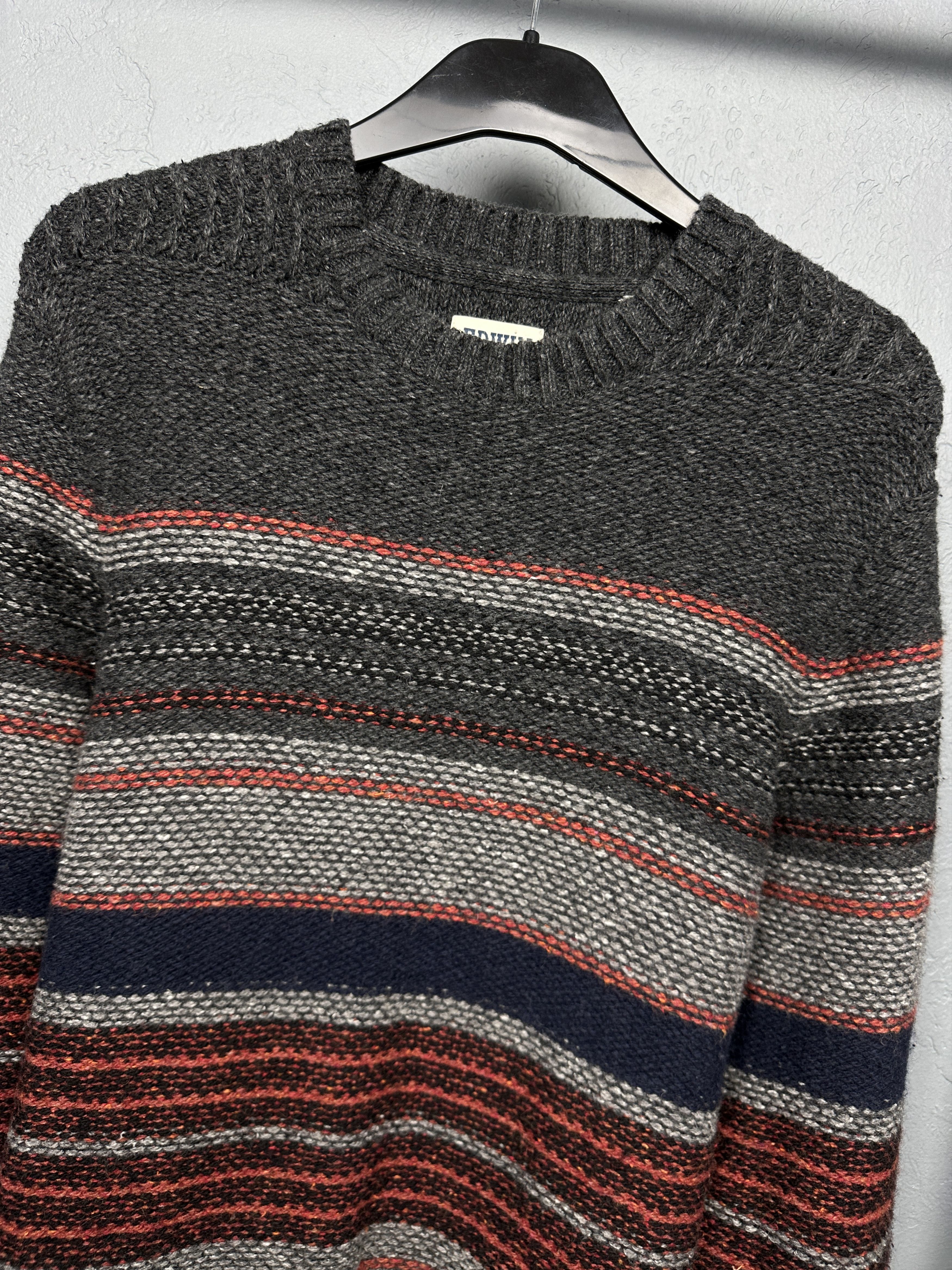Edwin Edwin Mens Docker Stripe Wool Knit Sweater Size US M / EU 48-50 / 2 - 2 Thumbnail
