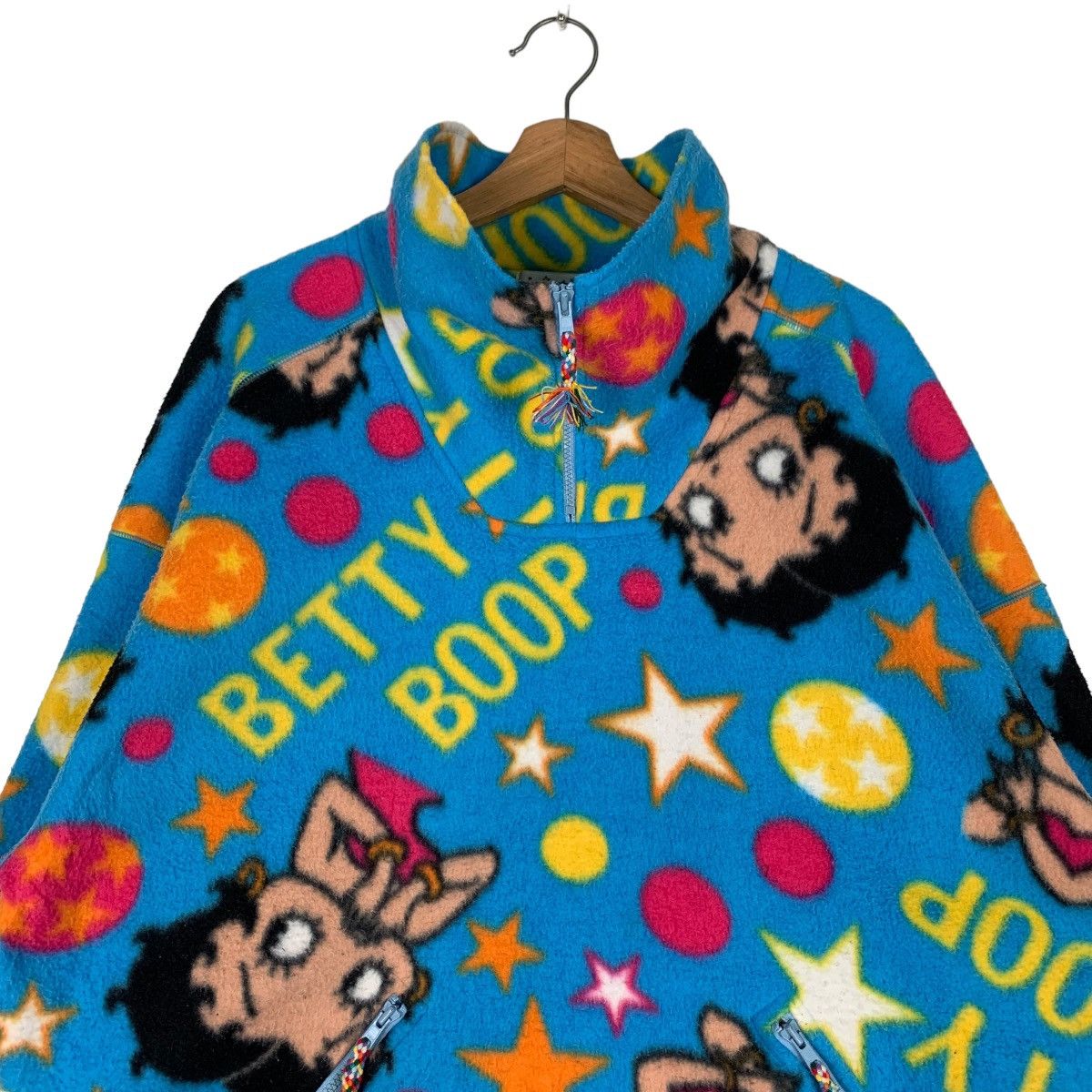 Cartoon Network BETTY BOOP Fullprint Half Zip Pullover Fleece #0919-C41 Size XL / US 12-14 / IT 48-50 - 2 Thumbnail