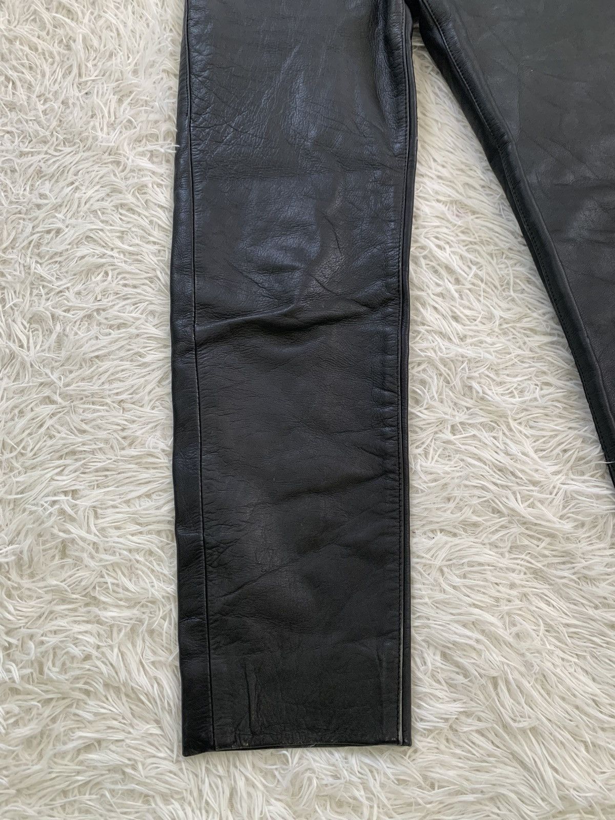 Leather Cuirs London Leather Pant Skull Button Size US 28 / EU 44 - 4 Thumbnail