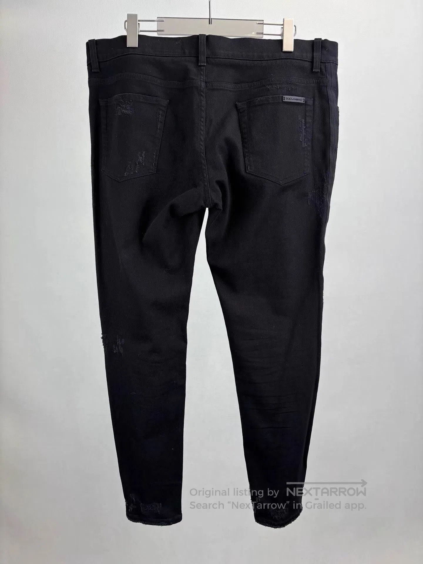 Dolce & Gabbana Black Distressed Denim Jeans Size 40. Size US 40 / EU 56 - 2 Thumbnail