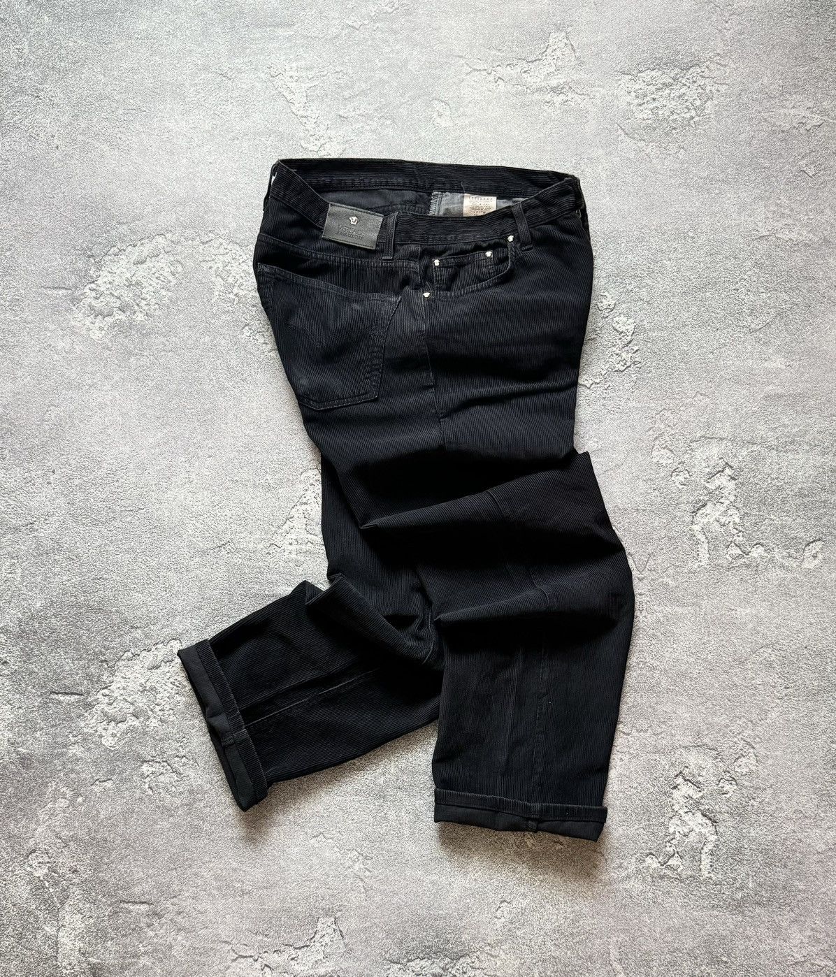 Versace × Versace Jeans Couture × Vintage Versace Jean couture 35/49 corduroy pant trouser chino 90s Size US 35 - 1 Thumbnail