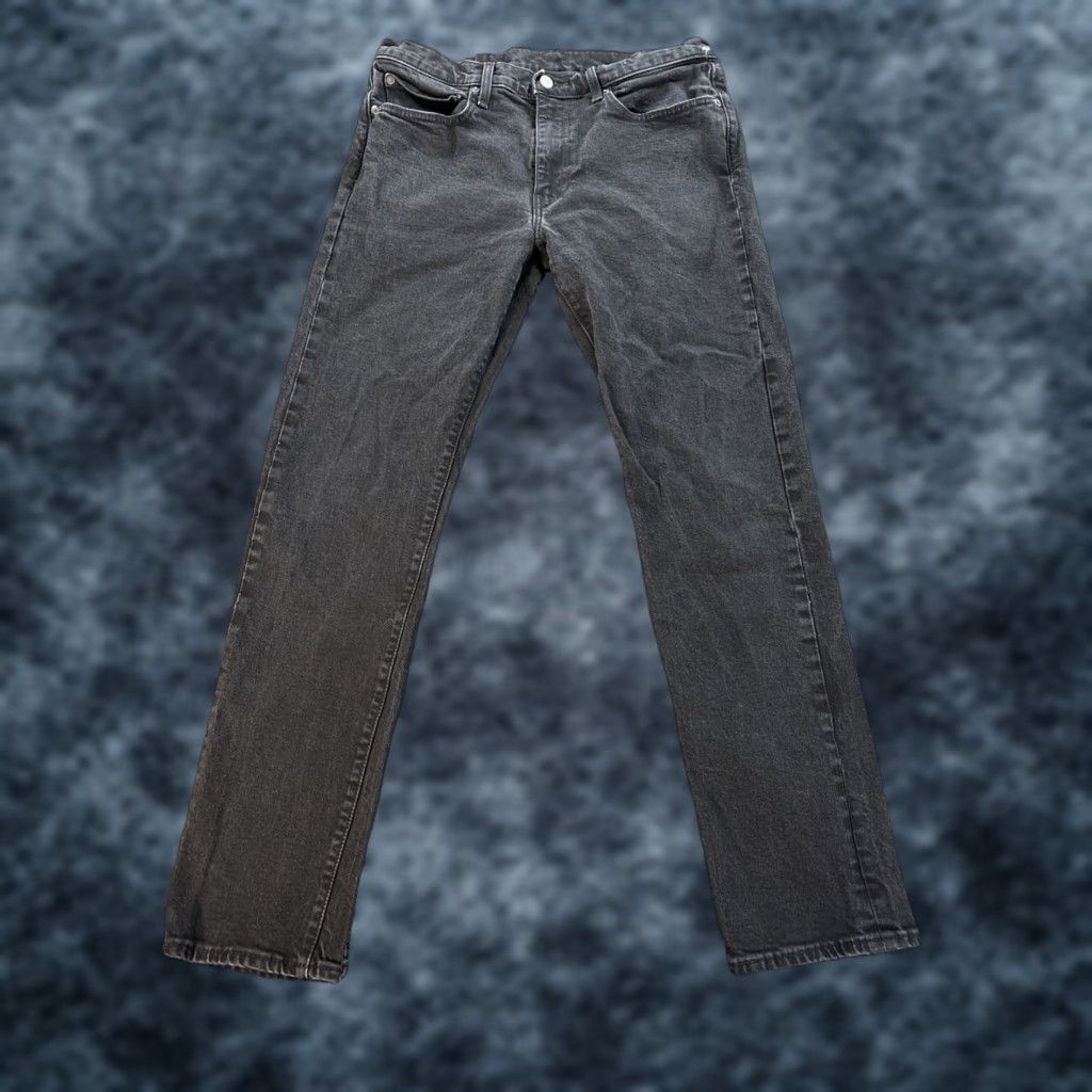 Levi's Levi's 502 Jeans Mens 34x31 Black Premium Stretch Denim Tapered Pants WaterLess Size US 34 / EU 50 - 1 Thumbnail