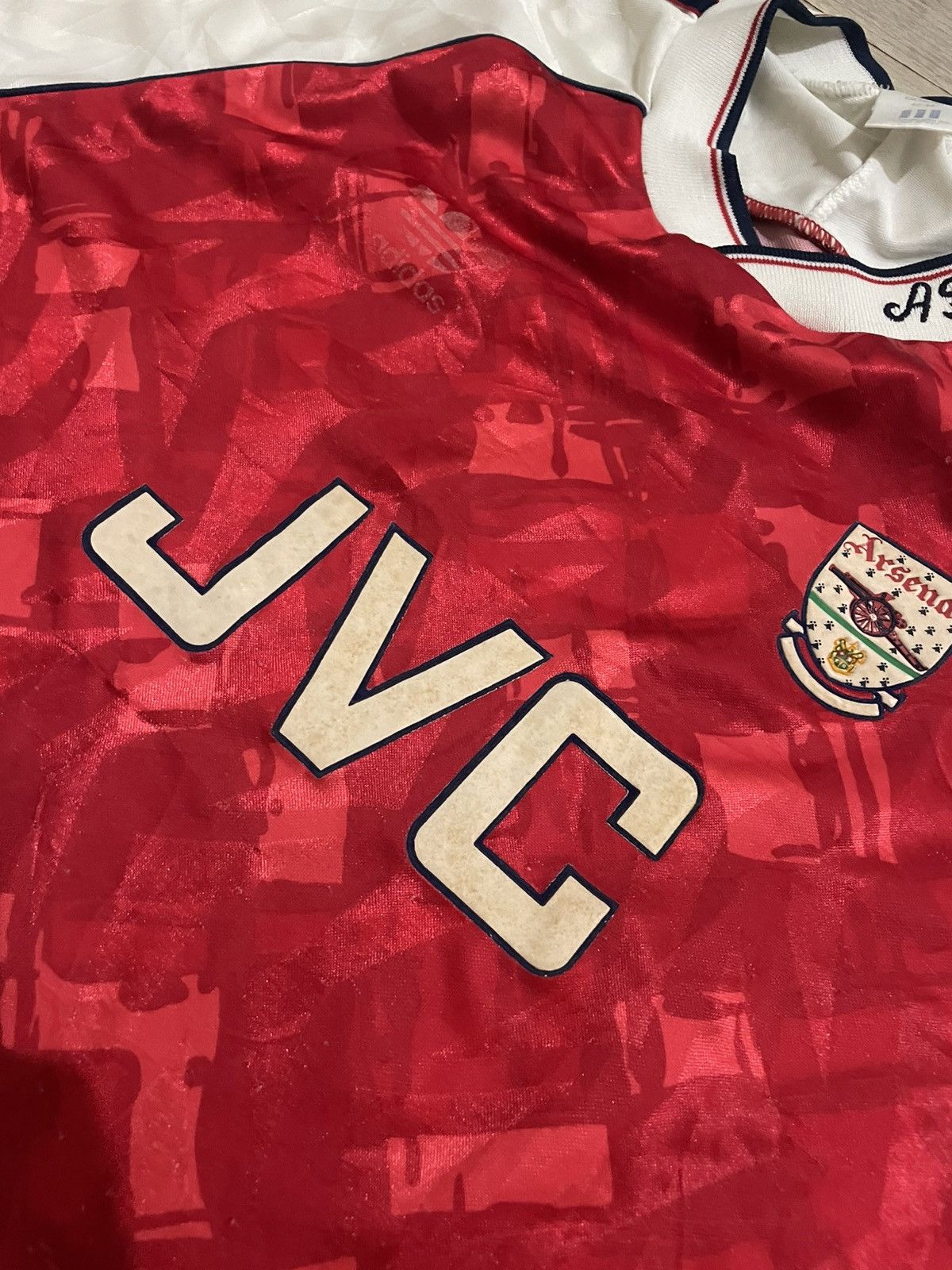 Nike Rare🔥 Vintage Home Arsenal Jersey by JVC Size US L / EU 52-54 / 3 - 3 Thumbnail