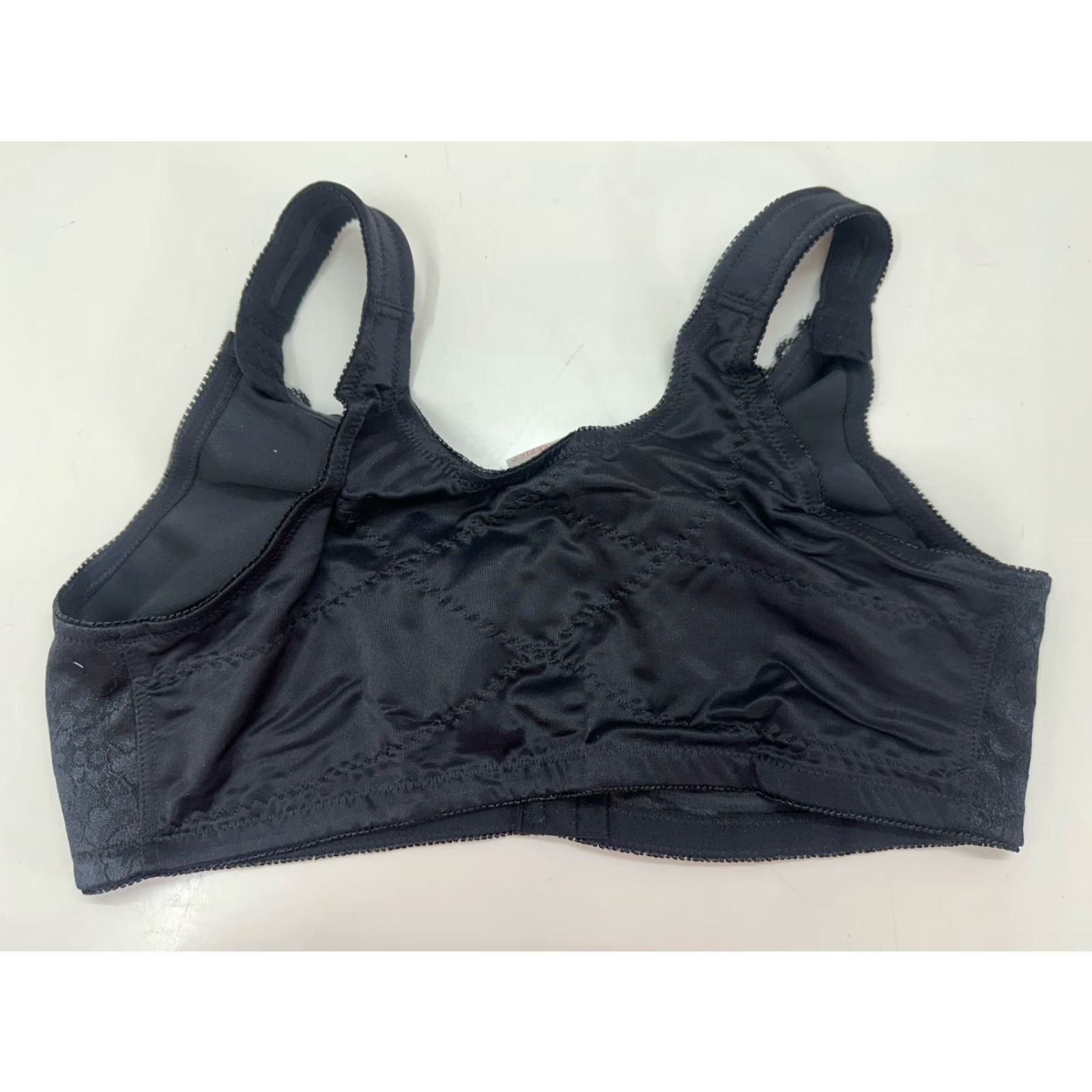 Vintage VINTAGE Breezies Womens Bra 44D Black Front Closure NWTs Bra Womens 44D Black Front Clasp Vintage Breezies Size ONE SIZE - 6 Thumbnail