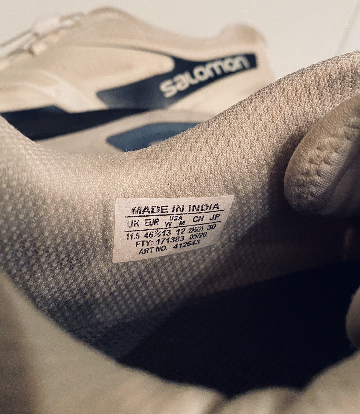 Salomon Salomon XT-Wings 2 Advanced 'Vanilla Ice Lunar Rock’ 12 US Size US 12 / EU 45 - 4 Thumbnail