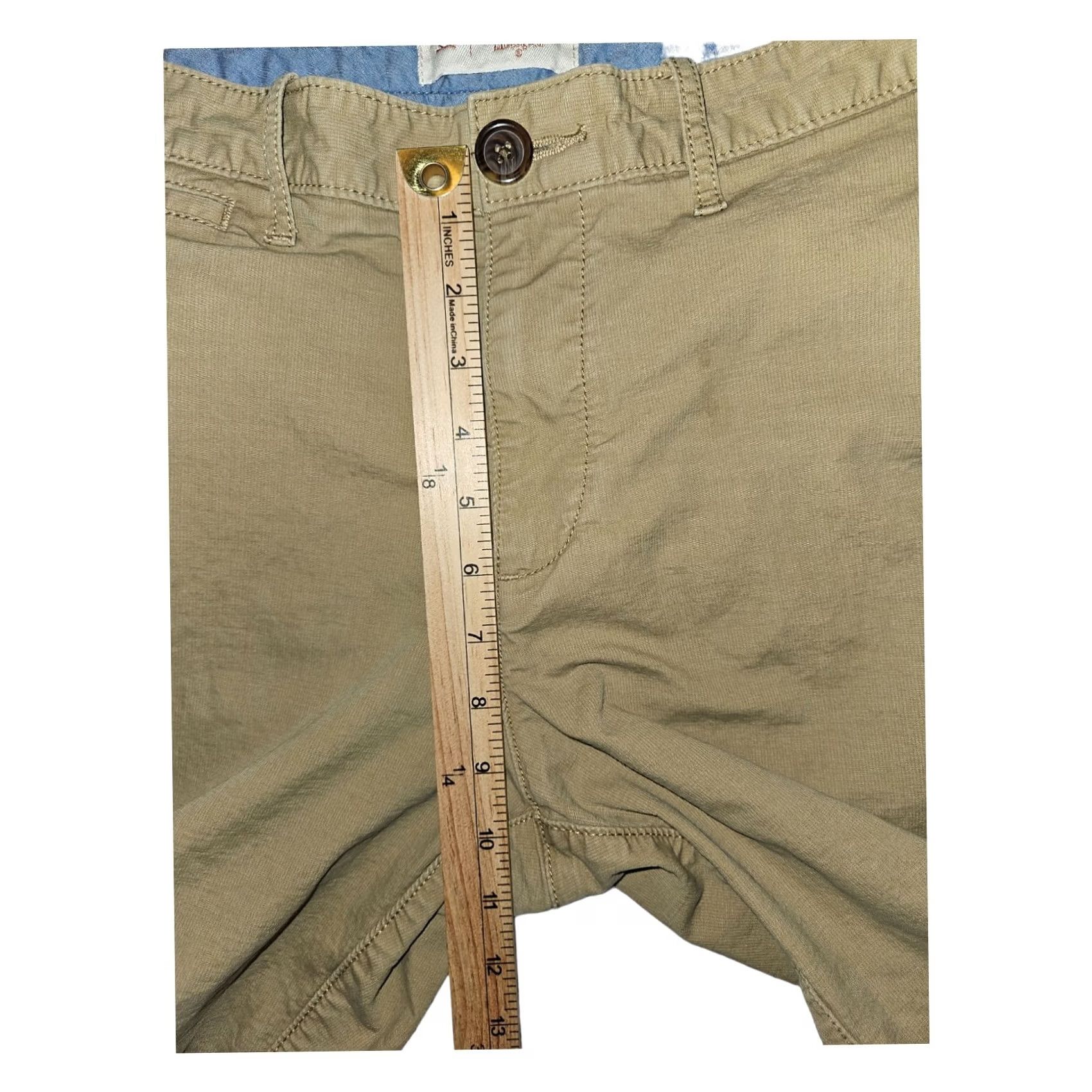 Original Penguin Original Penguin Chino Shorts Men's 33 Khaki Slash Pocket Mid Rise Casual Preppy Size US 33 - 5 Thumbnail