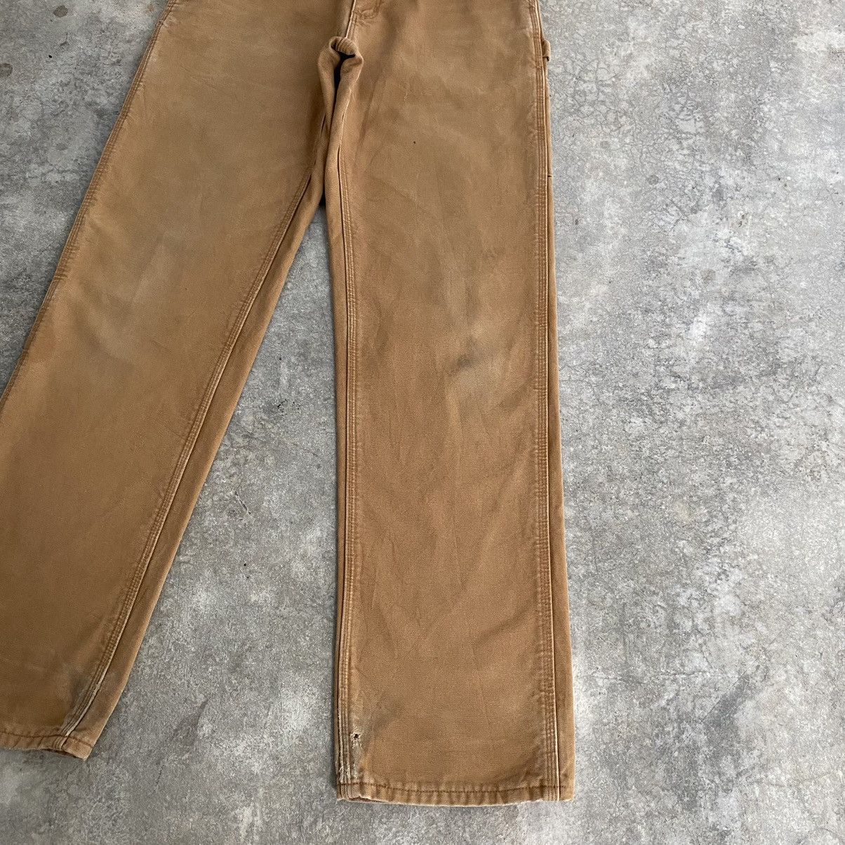 Carhartt Vintage Carhartt Blanket Lined Tan Carpenter Pants Size US 31 - 8 Thumbnail