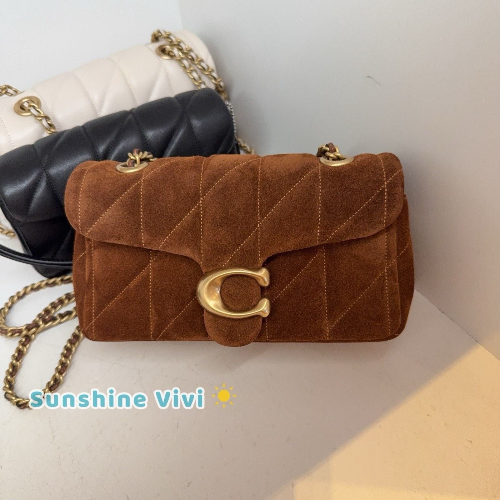Coach NWT Coach Tabby Shoulder Bag 20 Quilting Suede CCK48 BROWN Size ONE SIZE - 2 Thumbnail