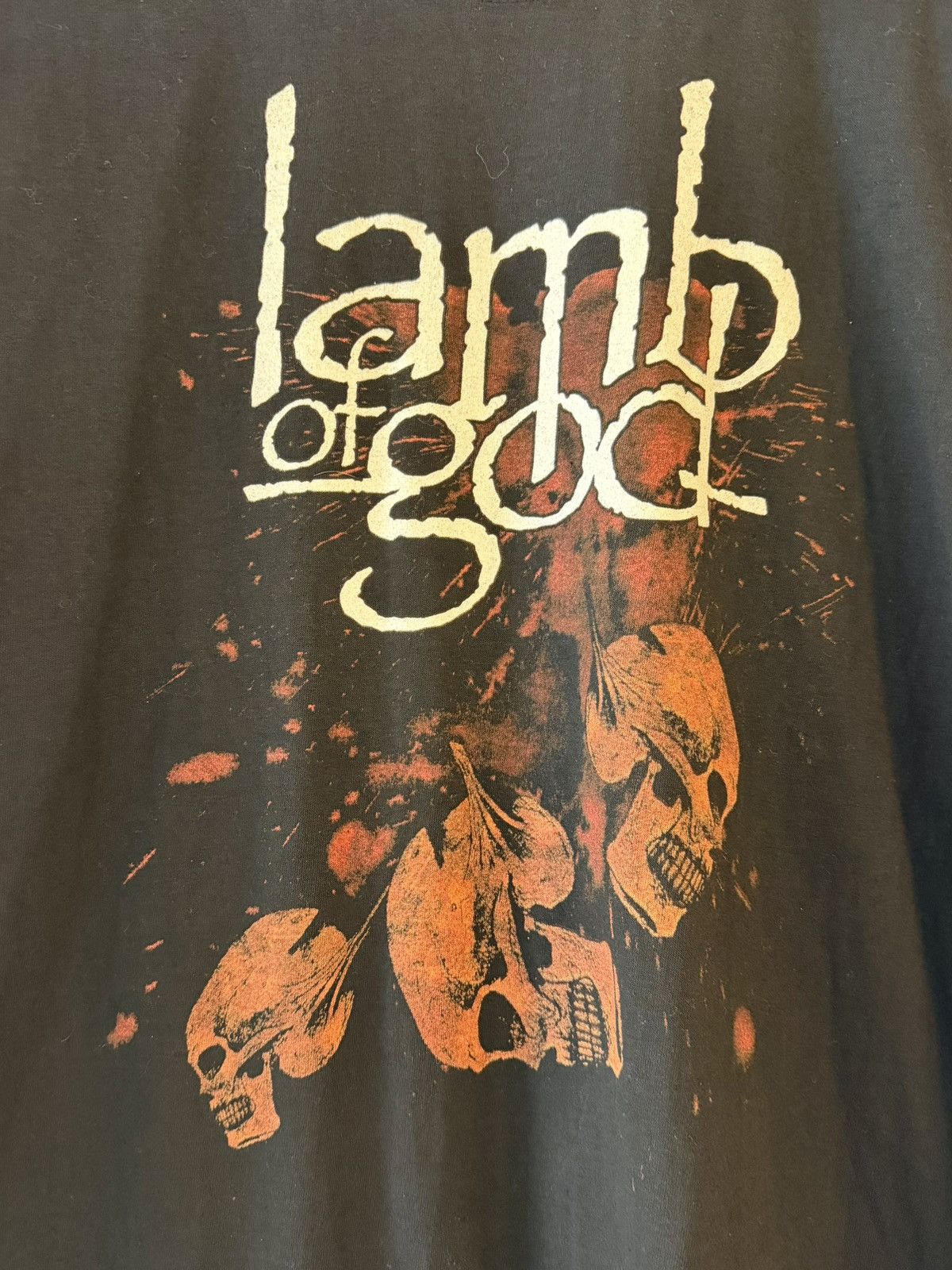 Band Tees Y2K 2000s lamb of god skull graphic shirt xl Size US XL / EU 56 / 4 - 2 Thumbnail