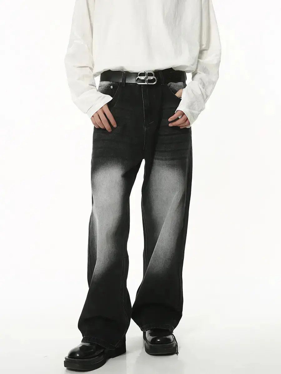 Japanese Brand Retro loose wide leg high street jeans Size US 32 / EU 48 - 3 Thumbnail
