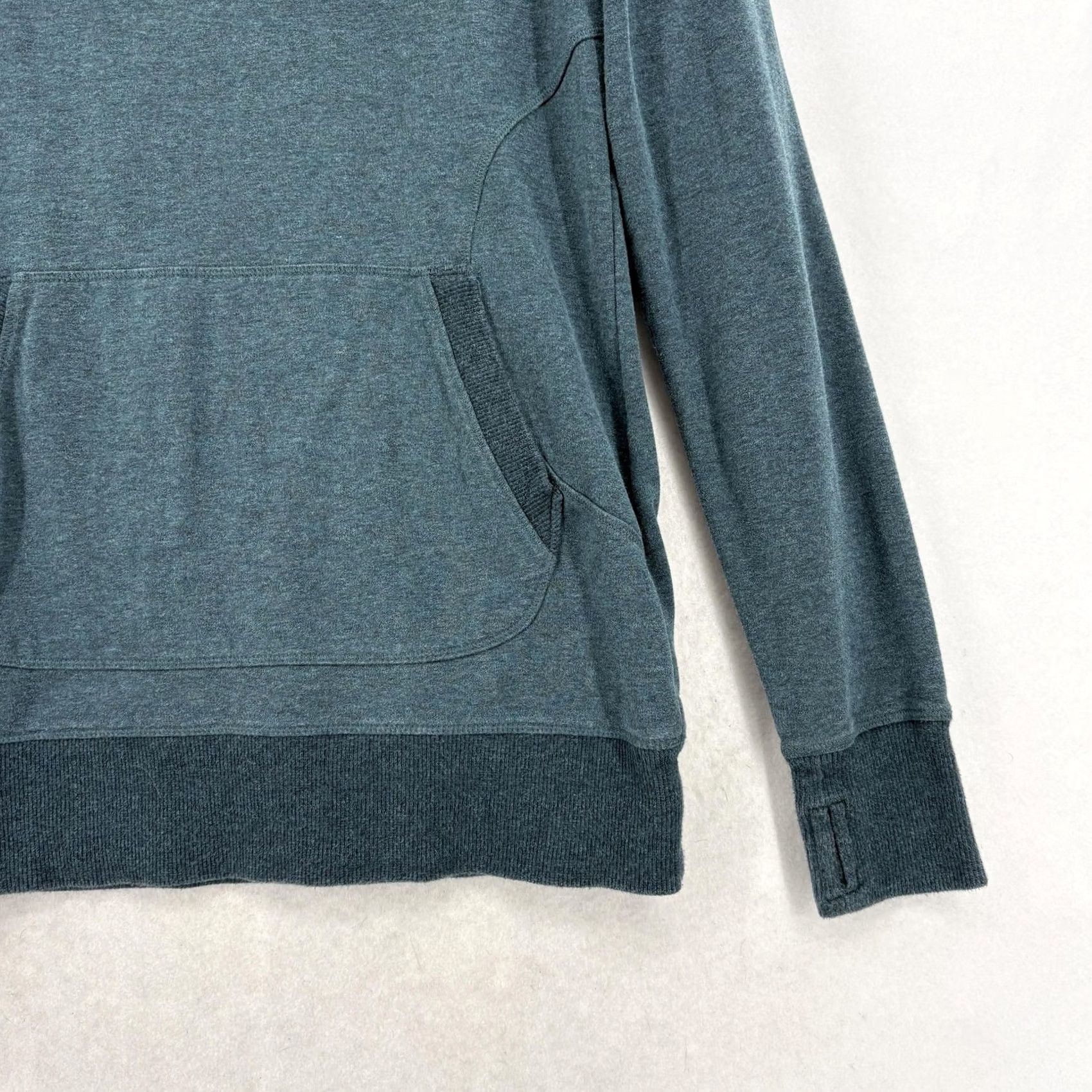 Vintage L.L.Bean Cozy Pullover Womens Medium Blue Cowl Neck Kangaroo Pocket Fleece Top Hoodie Pullover Casual Fall Womens Size M / US 6-8 / IT 42-44 - 3 Thumbnail