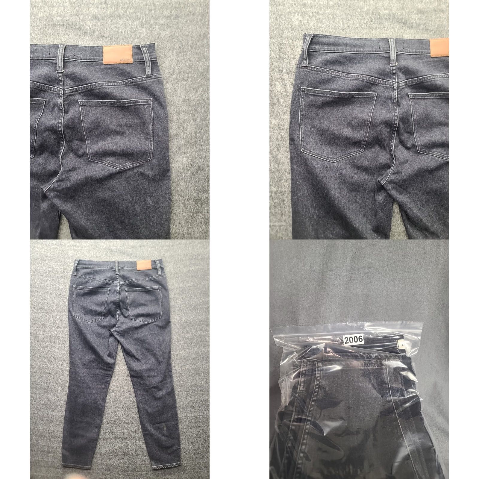 Madewell Madewell Jeans Womens 31x27 High Riser Skinny Charcoal Wash Skinny Jeans 31 Gray/Black Madewell Womens Jeans Size 24" / US 00 / IT 34 - 9 Thumbnail
