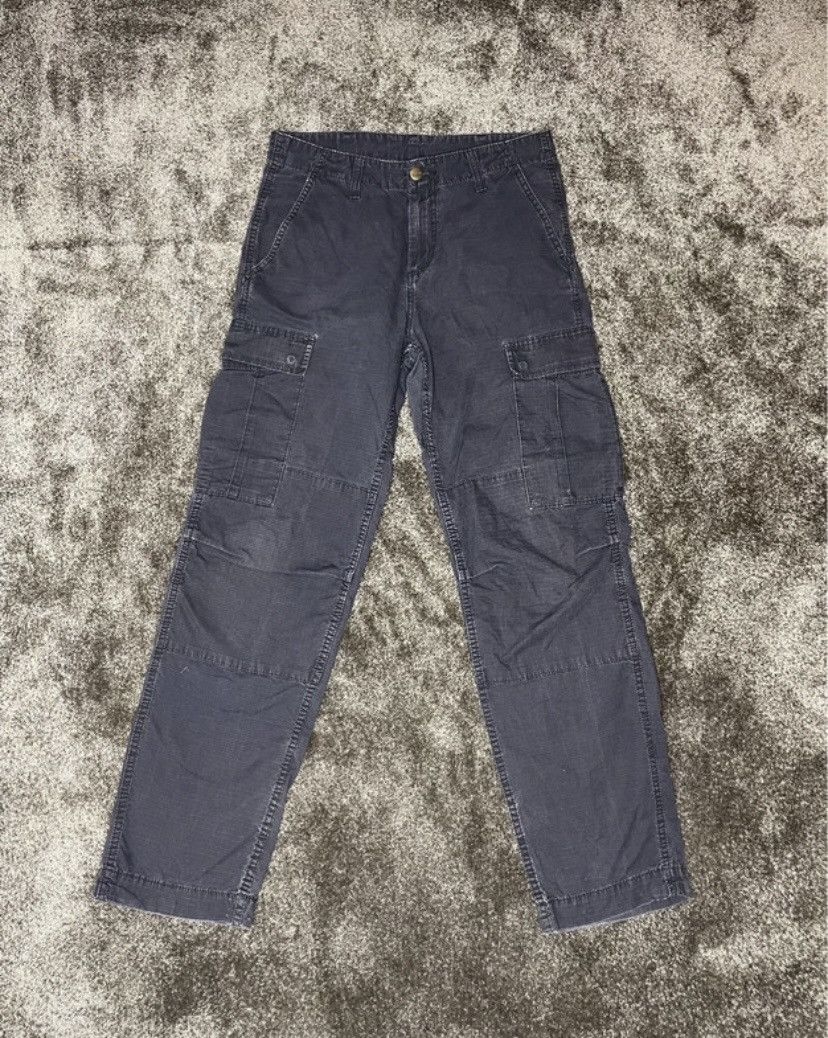 Carhartt Wip Vintage Carhartt WIP Regular Cargo Pants Ripstop Navy W30L32 Size US 32 / EU 48 - 2 Thumbnail