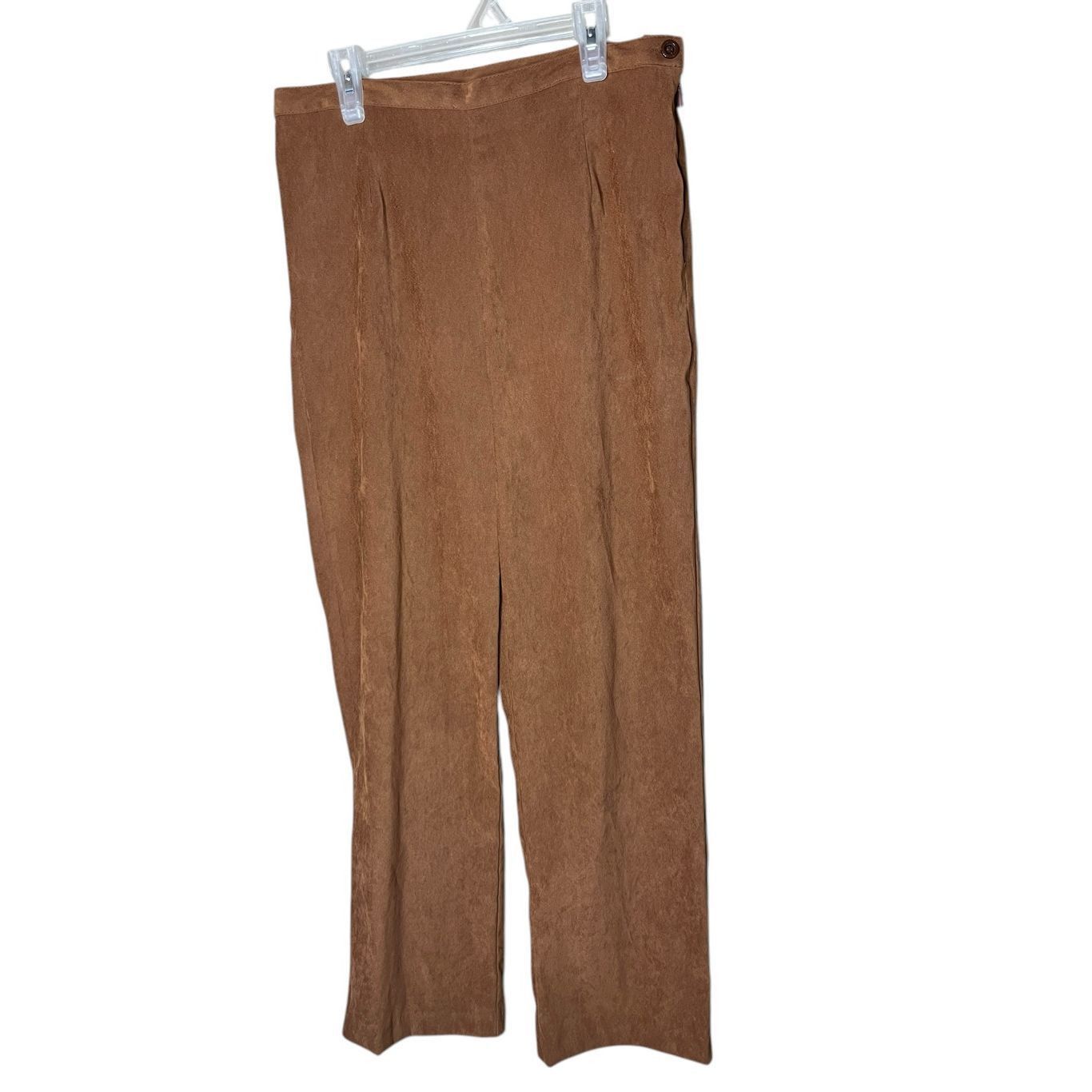 Other Vintage First Opinion Tan Wide Leg Pants Size 12P Size 34" / US 12 / IT 48 - 1 Thumbnail