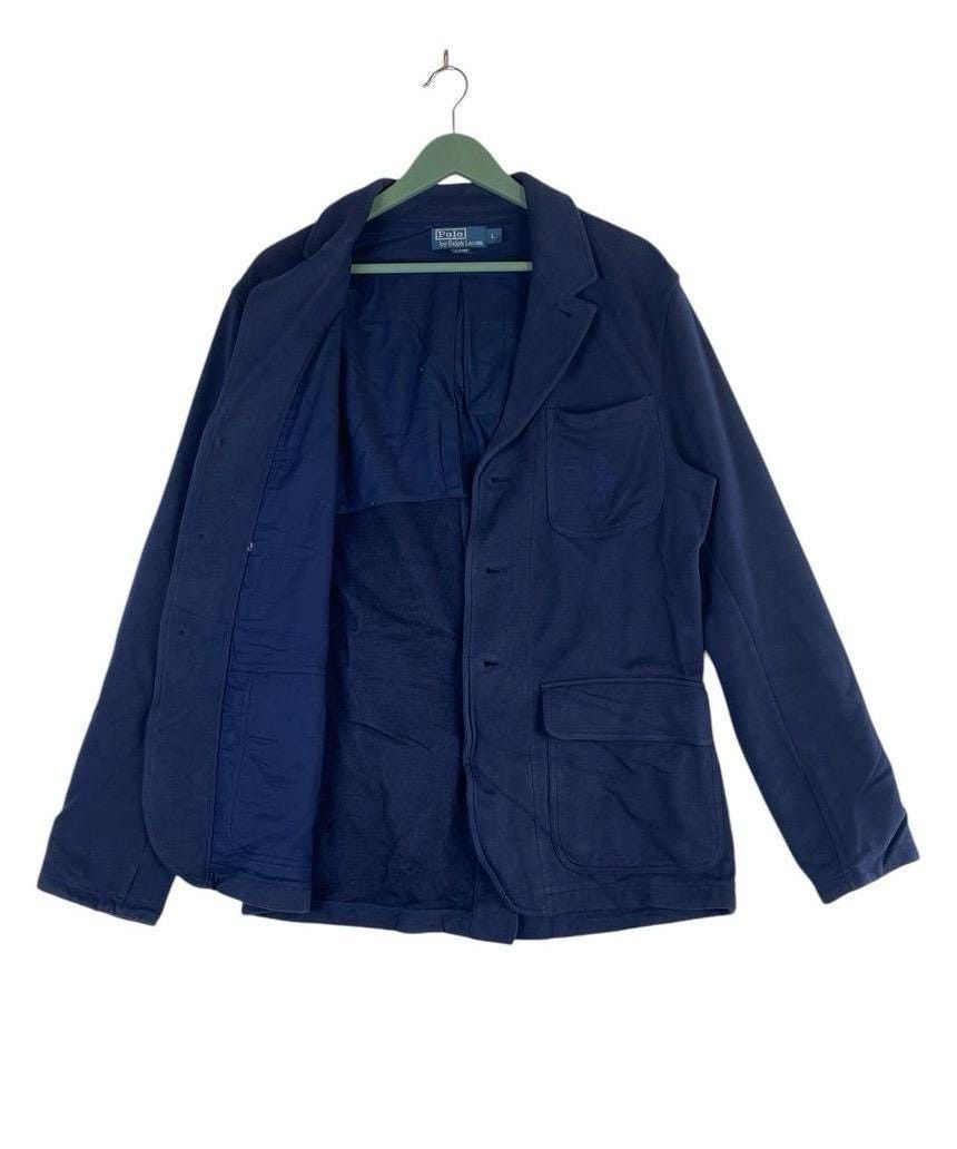 Polo Ralph Lauren × Vintage Vtg 90s Polo Ralph Lauren big pony logo button up jacket Size L / US 10 / IT 46 - 1 Thumbnail