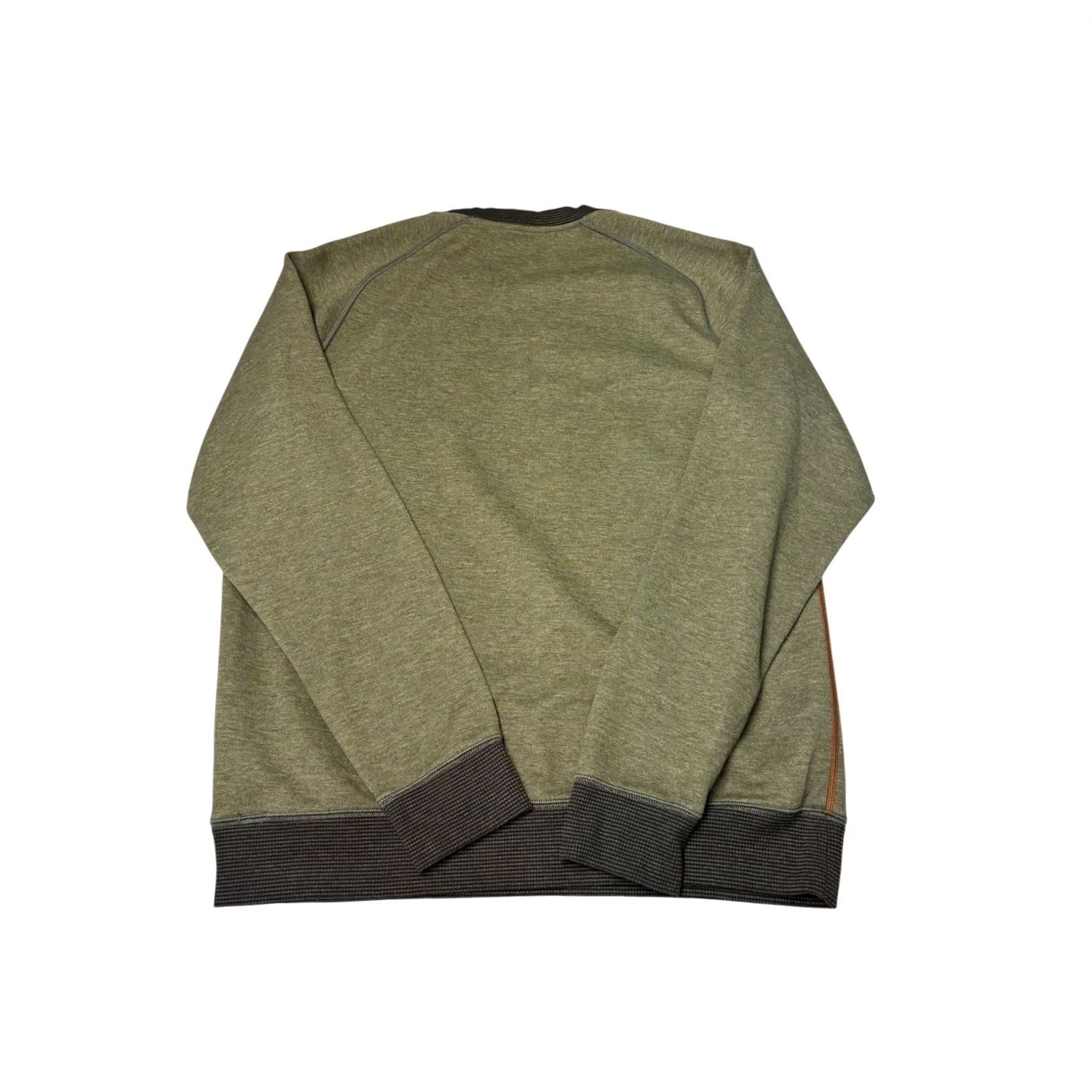 Prana Prana Breathe Mens Crewneck Sweatshirt Olive Green Large Pocket M/L Regular Size US L / EU 52-54 / 3 - 6 Thumbnail