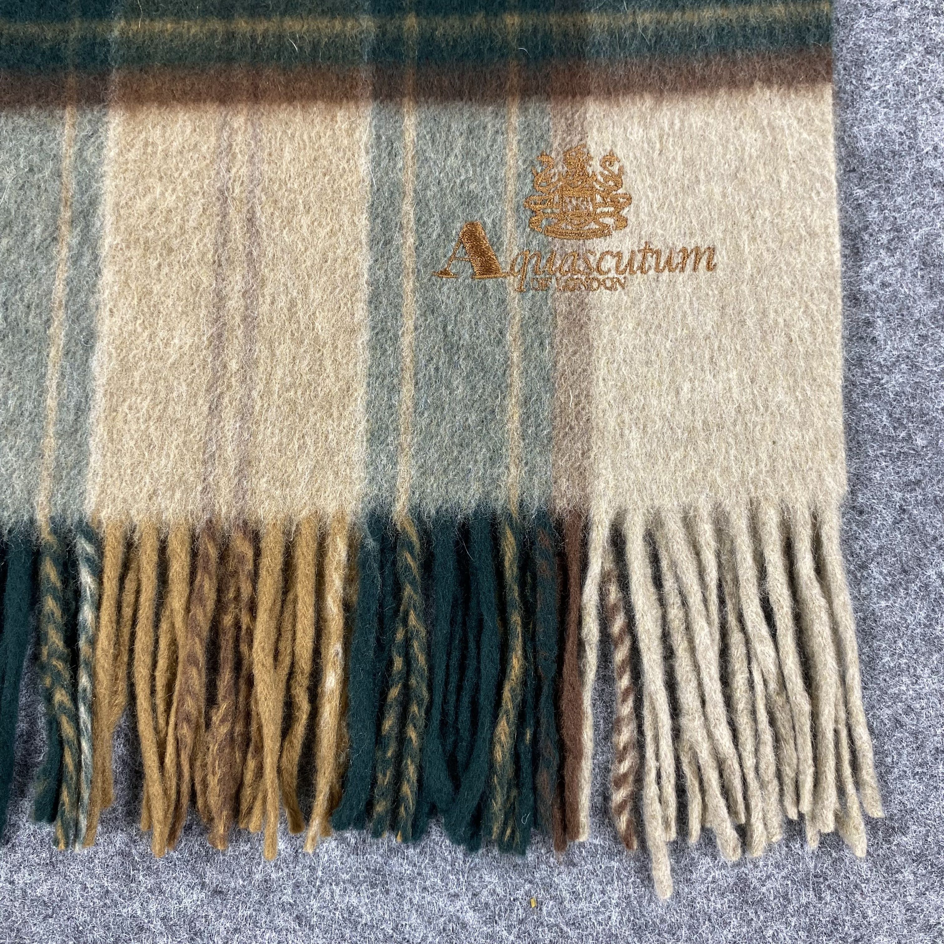 Aquascutum × Vintage GF10163 Aquascutum Scarf Neck Wear Muffler Size ONE SIZE - 2 Thumbnail