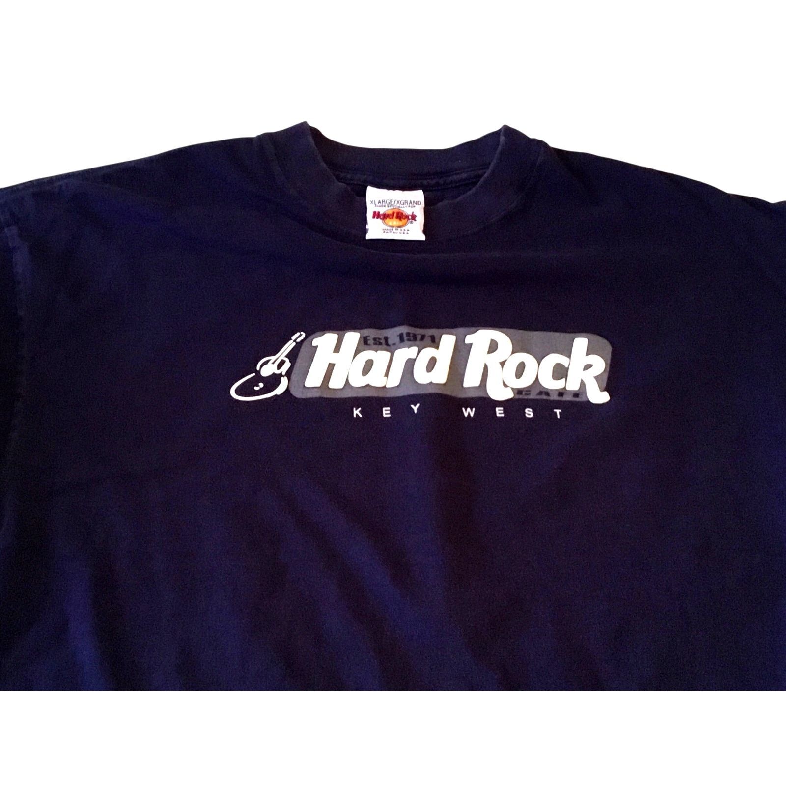 Hard Rock Cafe Hard Rock Cafe Key West Long Sleeve Navy Blue T-Shirt XL Size US XL / EU 56 / 4 - 2 Thumbnail