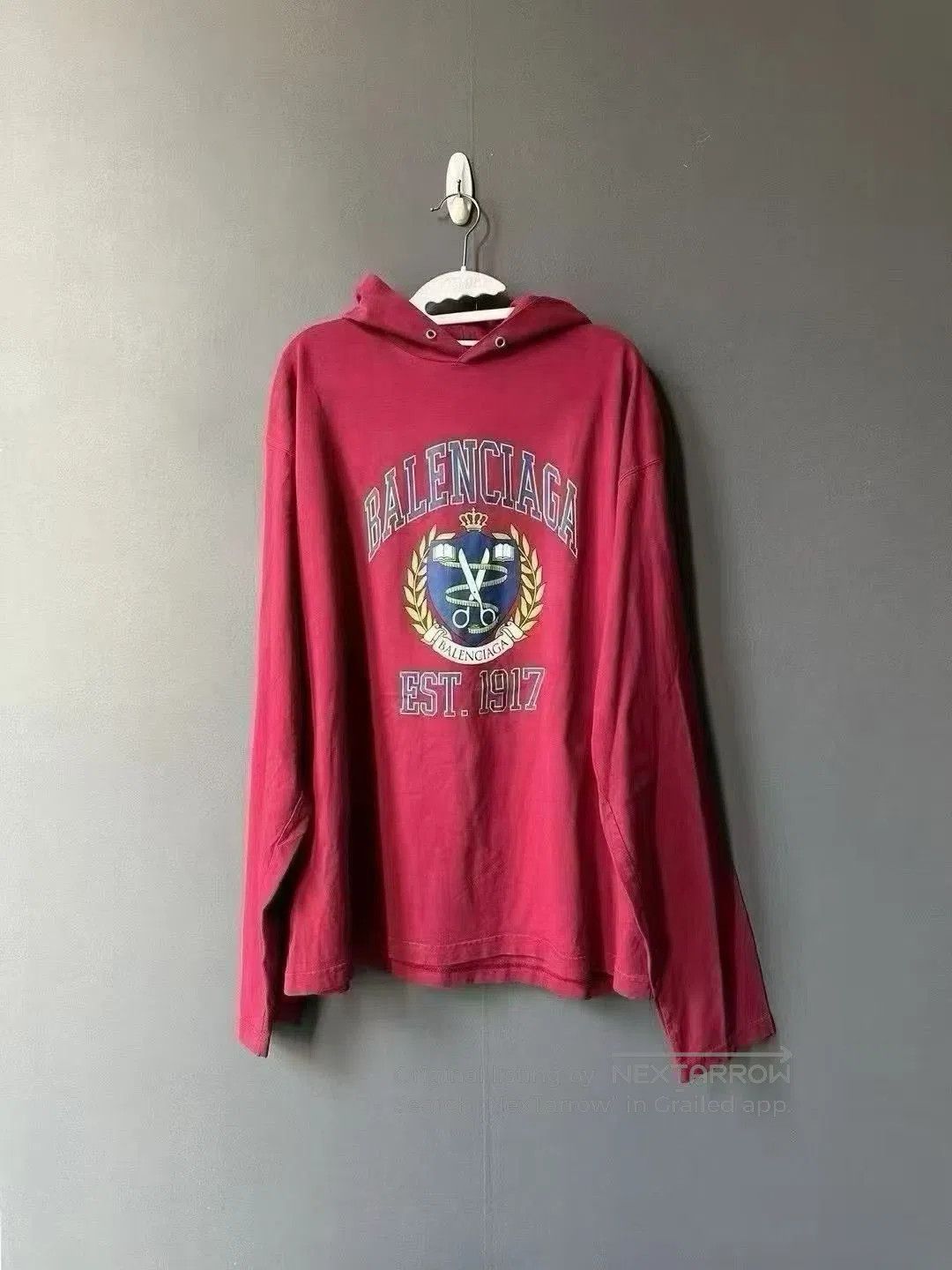 Balenciaga Balenciaga Red Wheat Long-Sleeve Hoodie. Size US L / EU 52-54 / 3 - 1 Thumbnail