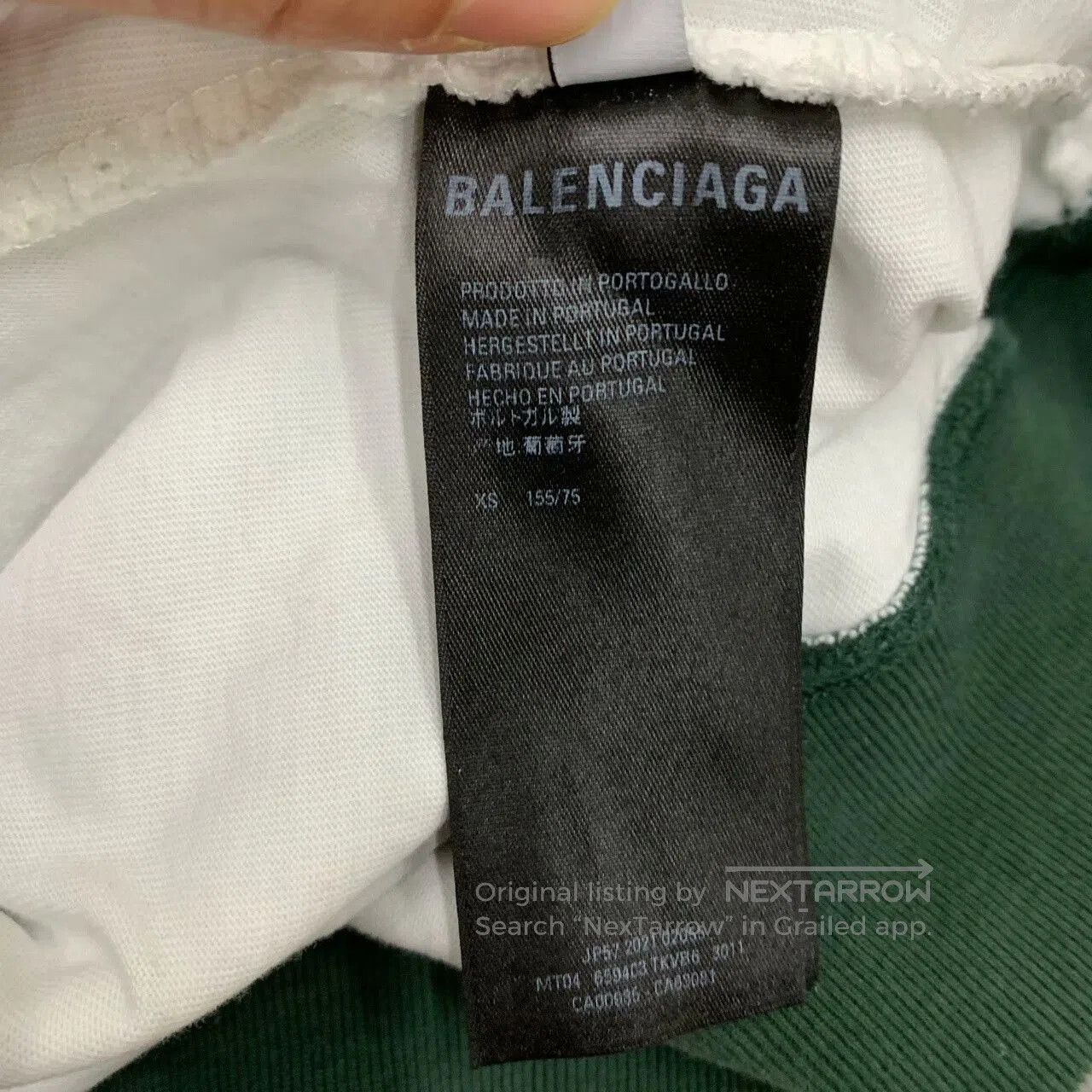 Balenciaga balenciaga green distressed hoodie sweatshirt. Size US XS / EU 42 / 0 - 5 Thumbnail
