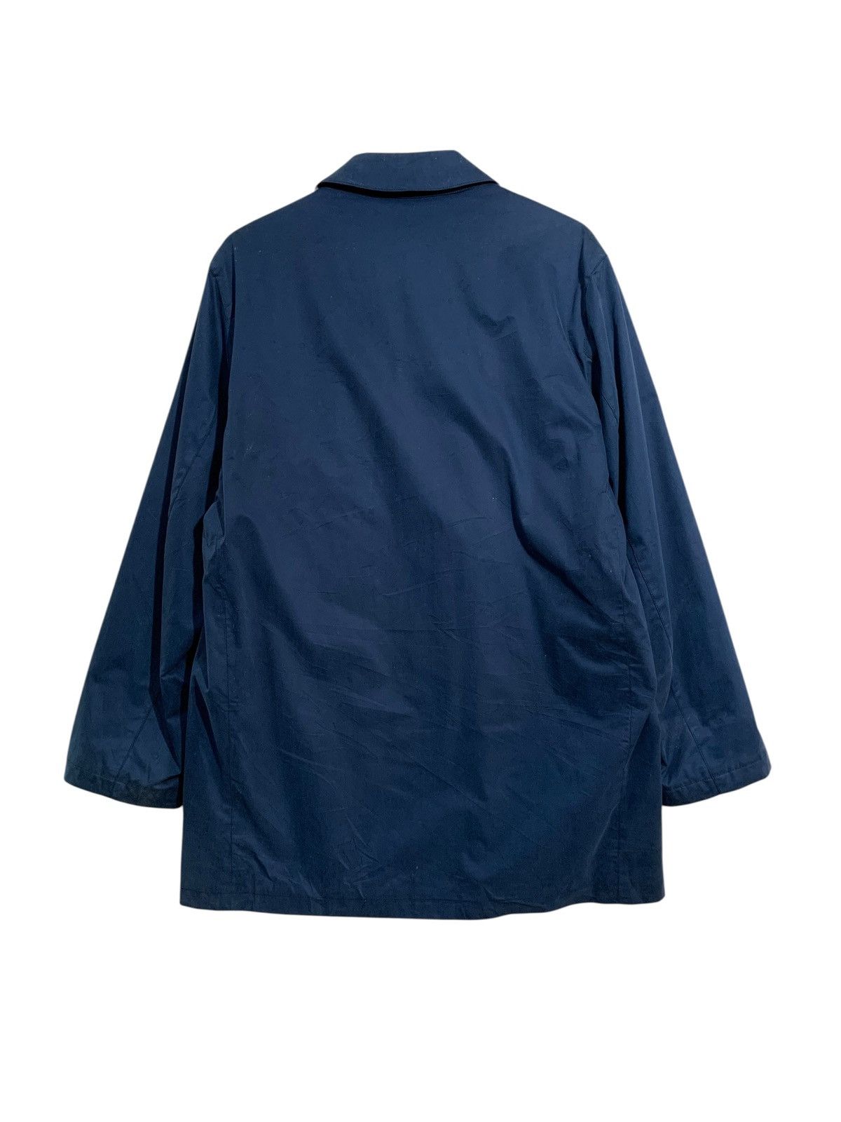 Burberry 🔥BURBERRY SPAIN NAVY WAXED JACKETS WOOL LINED Size US L / EU 52-54 / 3 - 9 Thumbnail