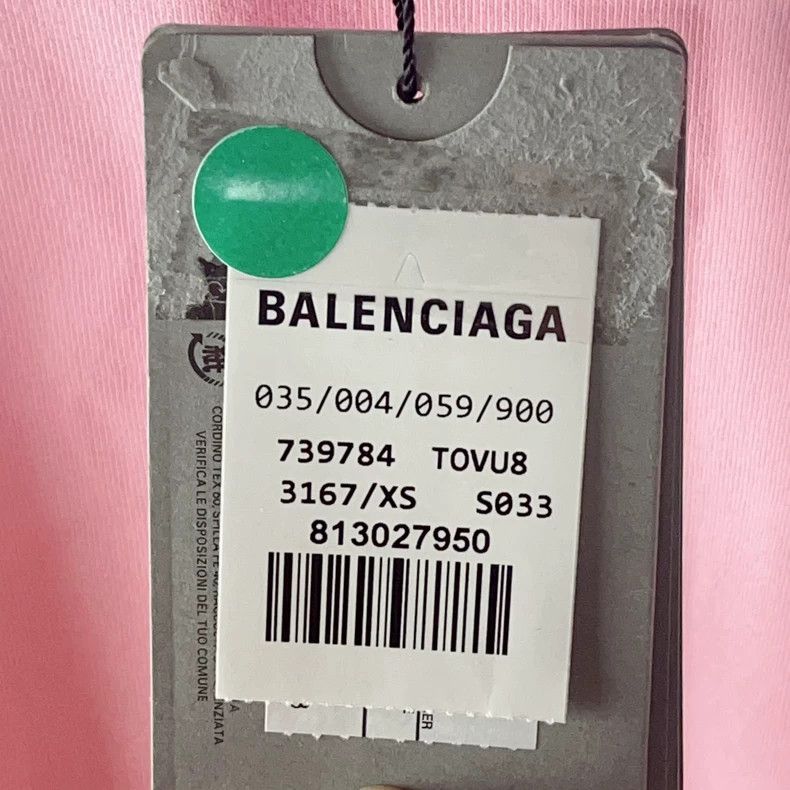 Balenciaga Balenciaga Solid color rhinestone round neck short sleeve Size US XS / EU 42 / 0 - 6 Thumbnail