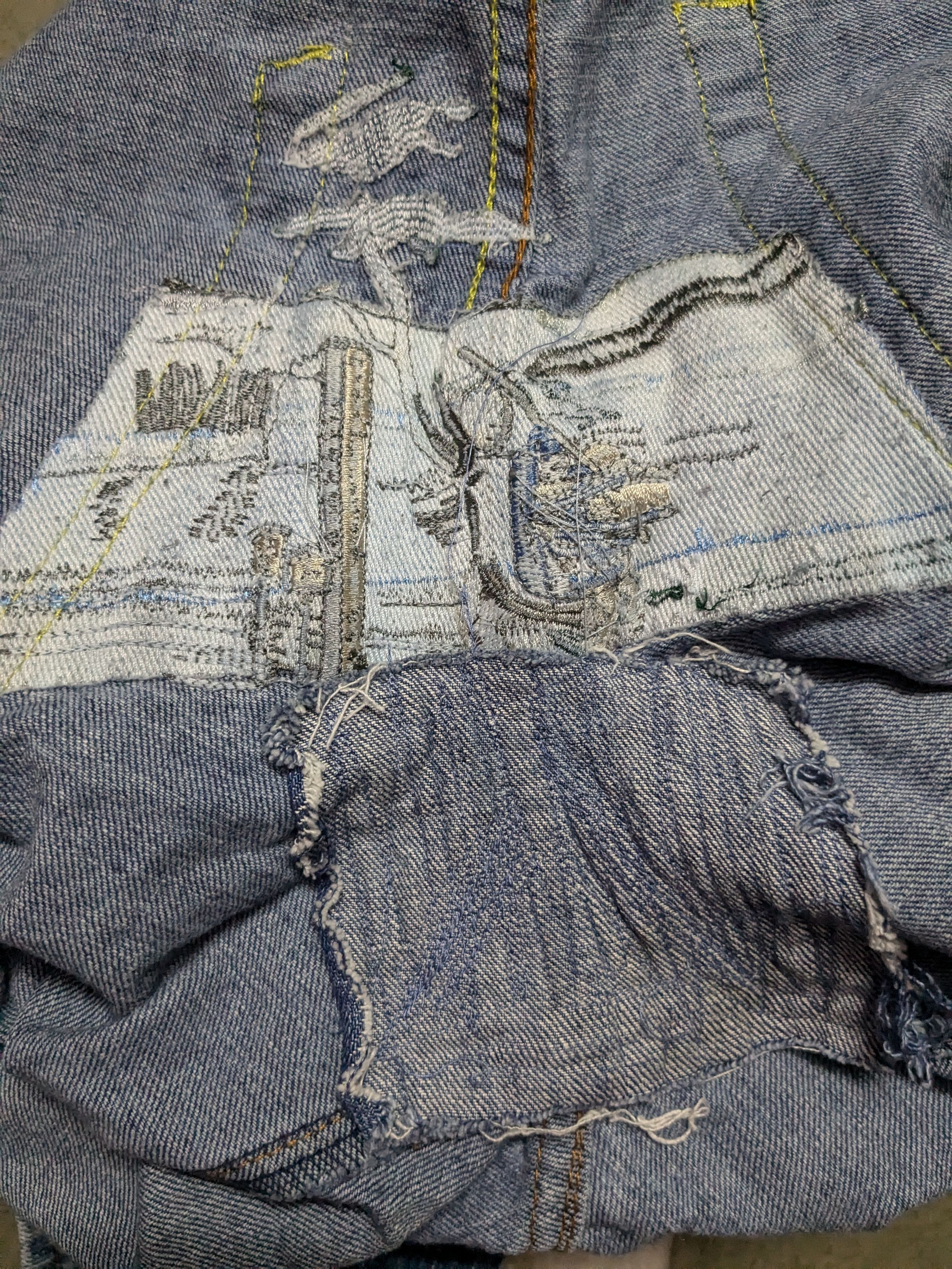 Japanese Brand × RMC Jeans RMC BACK EMBROIDERED SELVEDGED DENIM Size US 32 / EU 48 - 11 Thumbnail