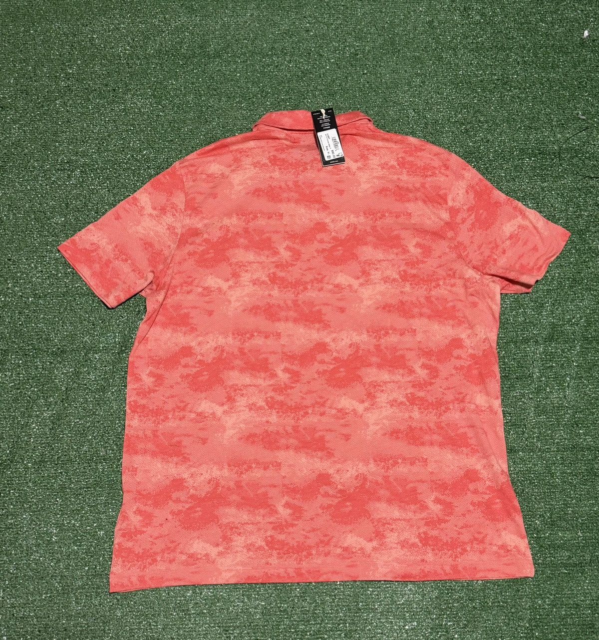 Adidas Adidas Golf Polo Shirt Mens XL Orange Camo Jacquard Go-To Size US XL / EU 56 / 4 - 4 Thumbnail
