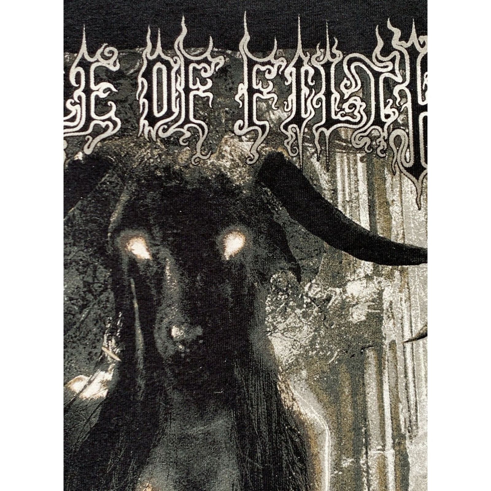 Gildan VINTAGE Nike Shirt Mens 2XL Black T-Shirt Graphic Print Cradle of Filth The Book of the Law Tee Size US XXL / EU 58 / 5 - 6 Thumbnail