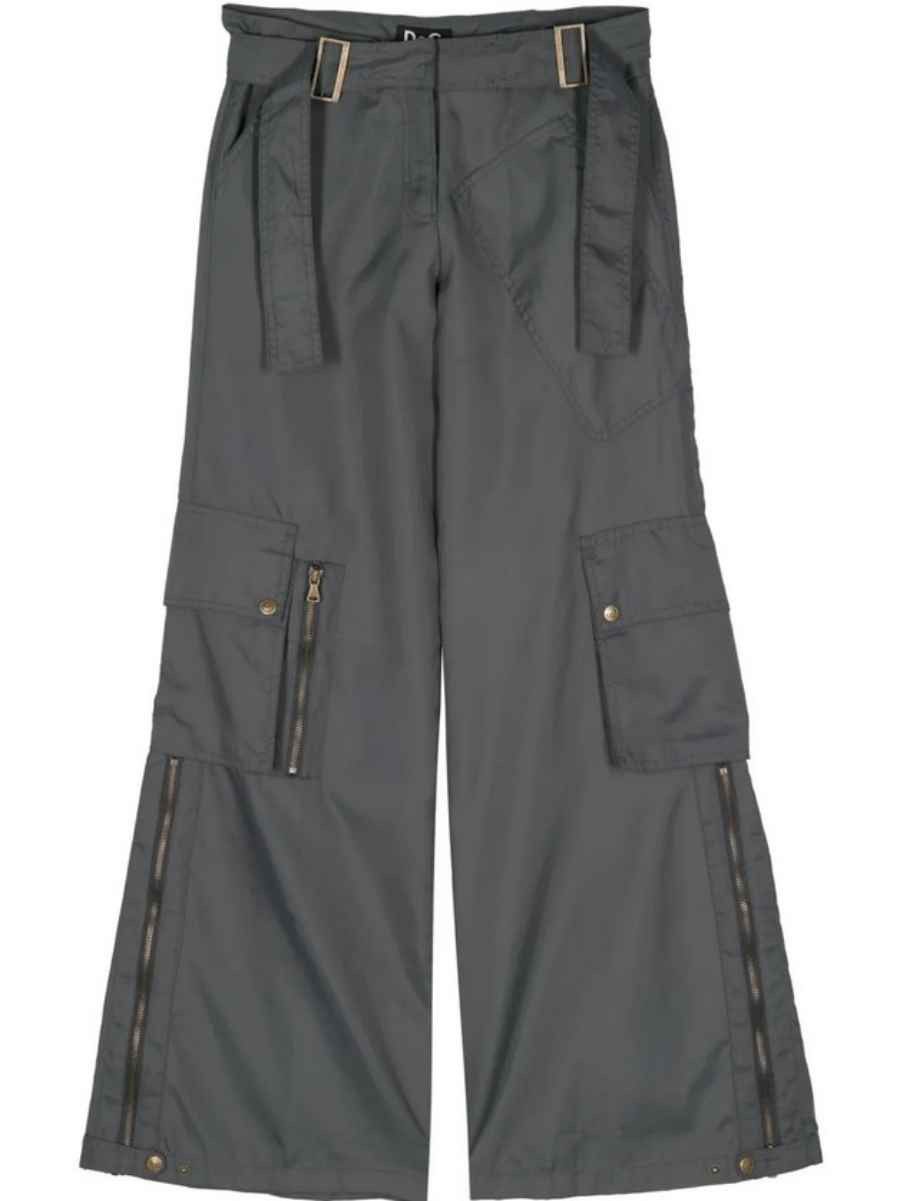 Dolce & Gabbana Dolce and Gabbana D&G wide-leg Flared Cargo Parachute pants Size US 30 / EU 46 - 2 Thumbnail