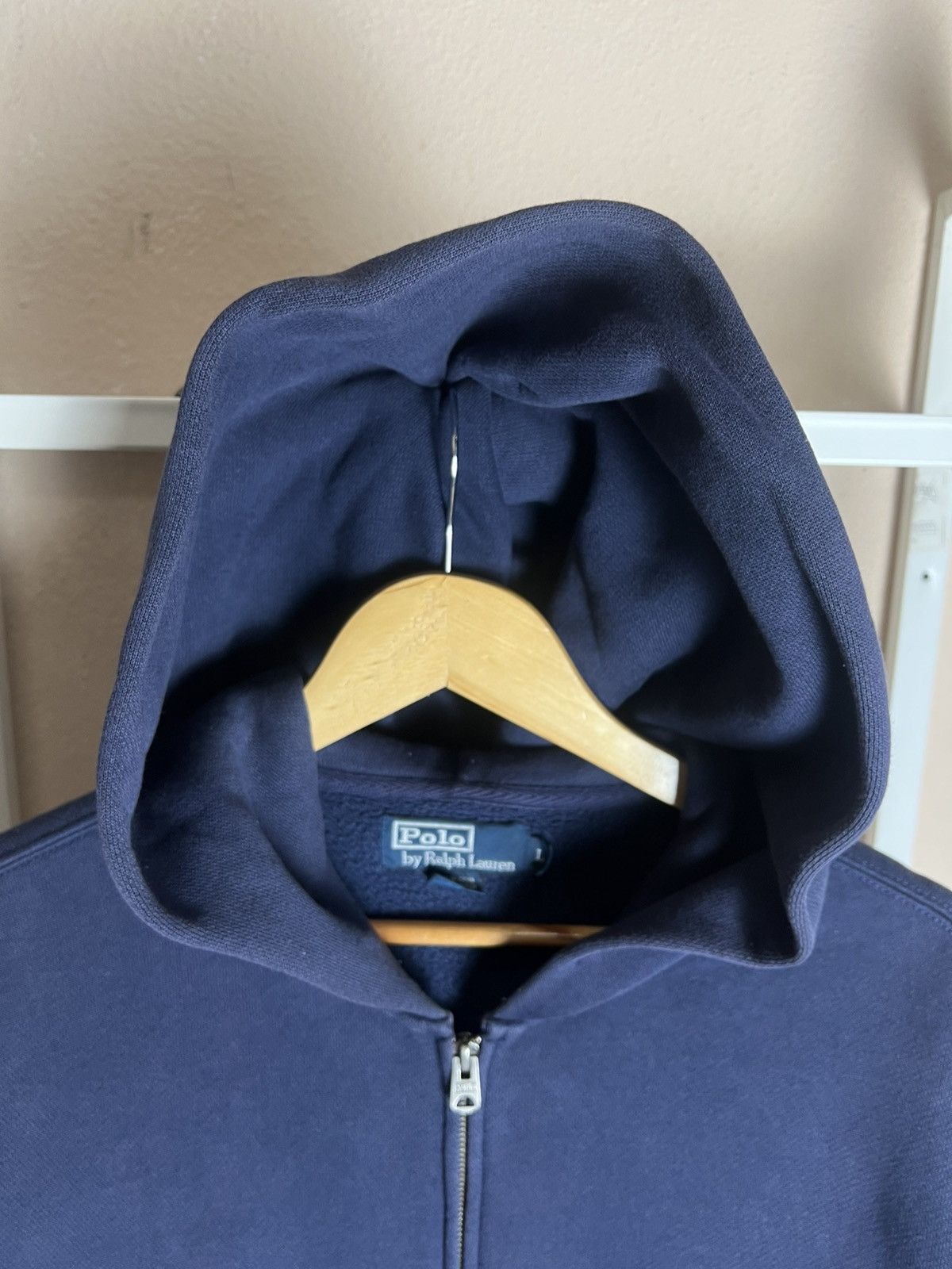Polo Ralph Lauren × Vintage Vintage Polo Ralph Lauren Zipper Hooded Faded Size US L / EU 52-54 / 3 - 5 Thumbnail