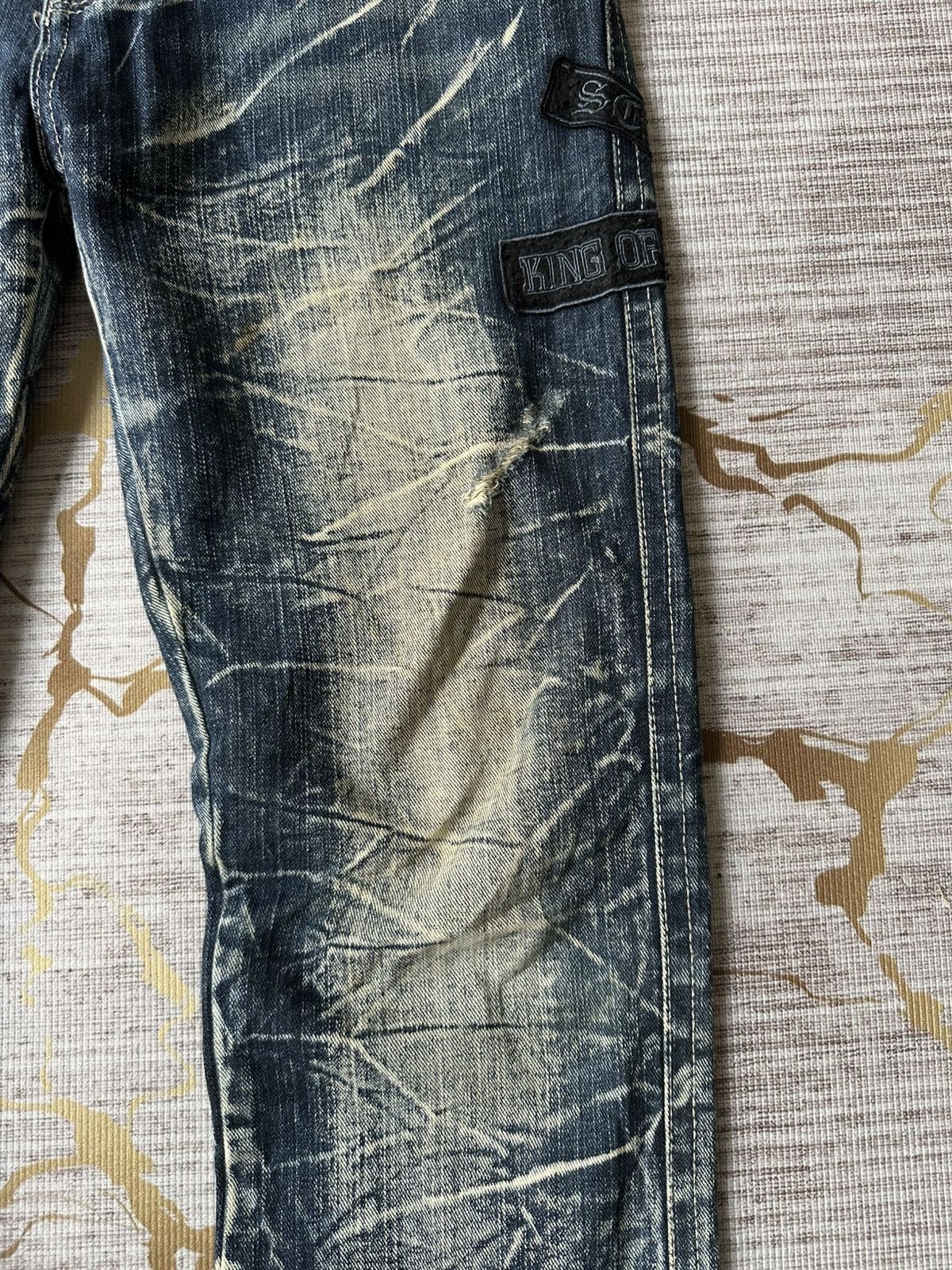 Japanese Brand Tommorow Claw Marks Patches Design Denim Size US 32 / EU 48 - 9 Thumbnail