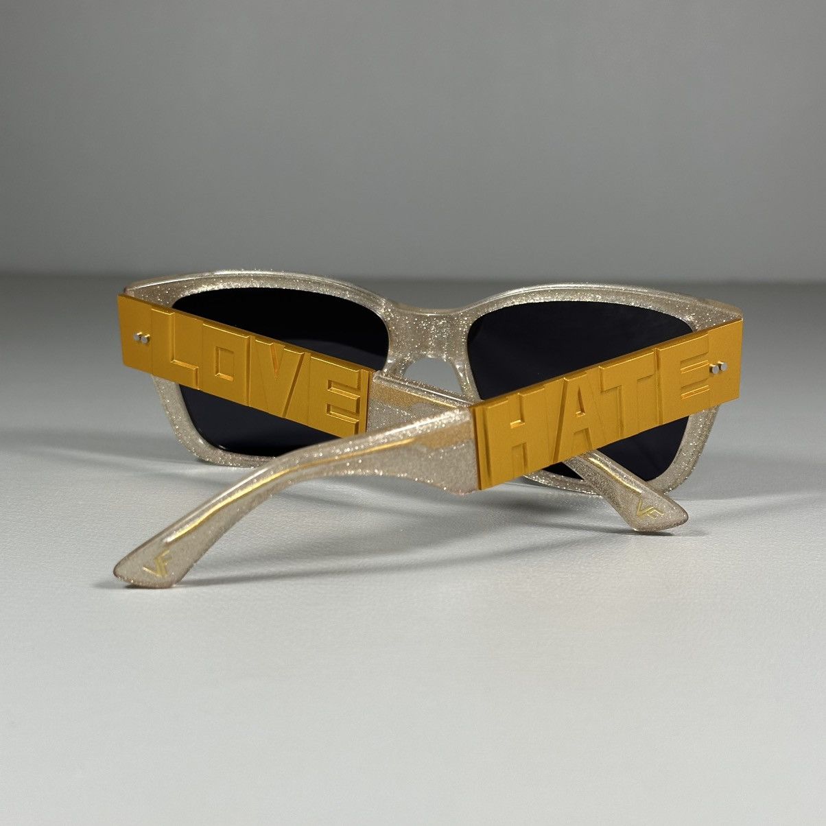 Other Vintage Frames by Corey Shapiro Dice LOVE HATE Sunglasses Size ONE SIZE - 8 Thumbnail