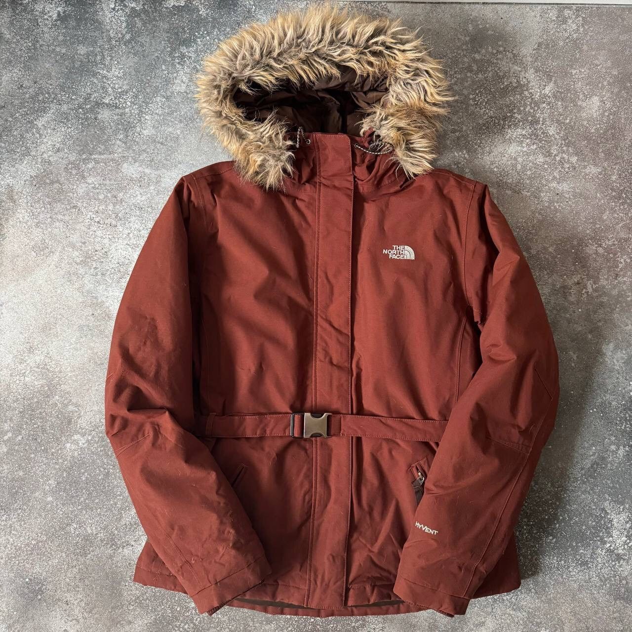 The North Face Vintage Brown Puffer Down Jacket