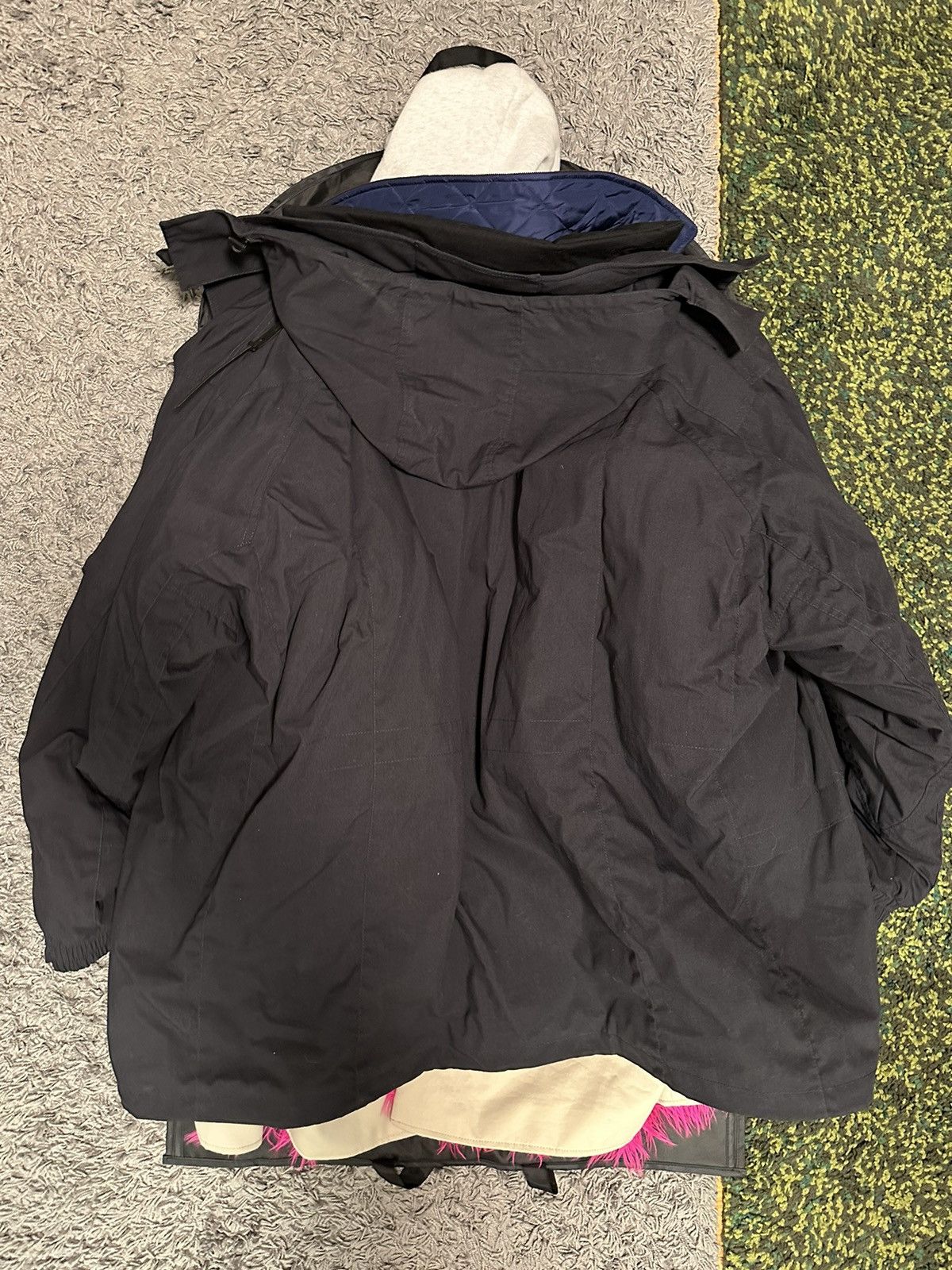 Balenciaga BALENCIAGA 18AW 7 layer pink fur lined parka | Grailed