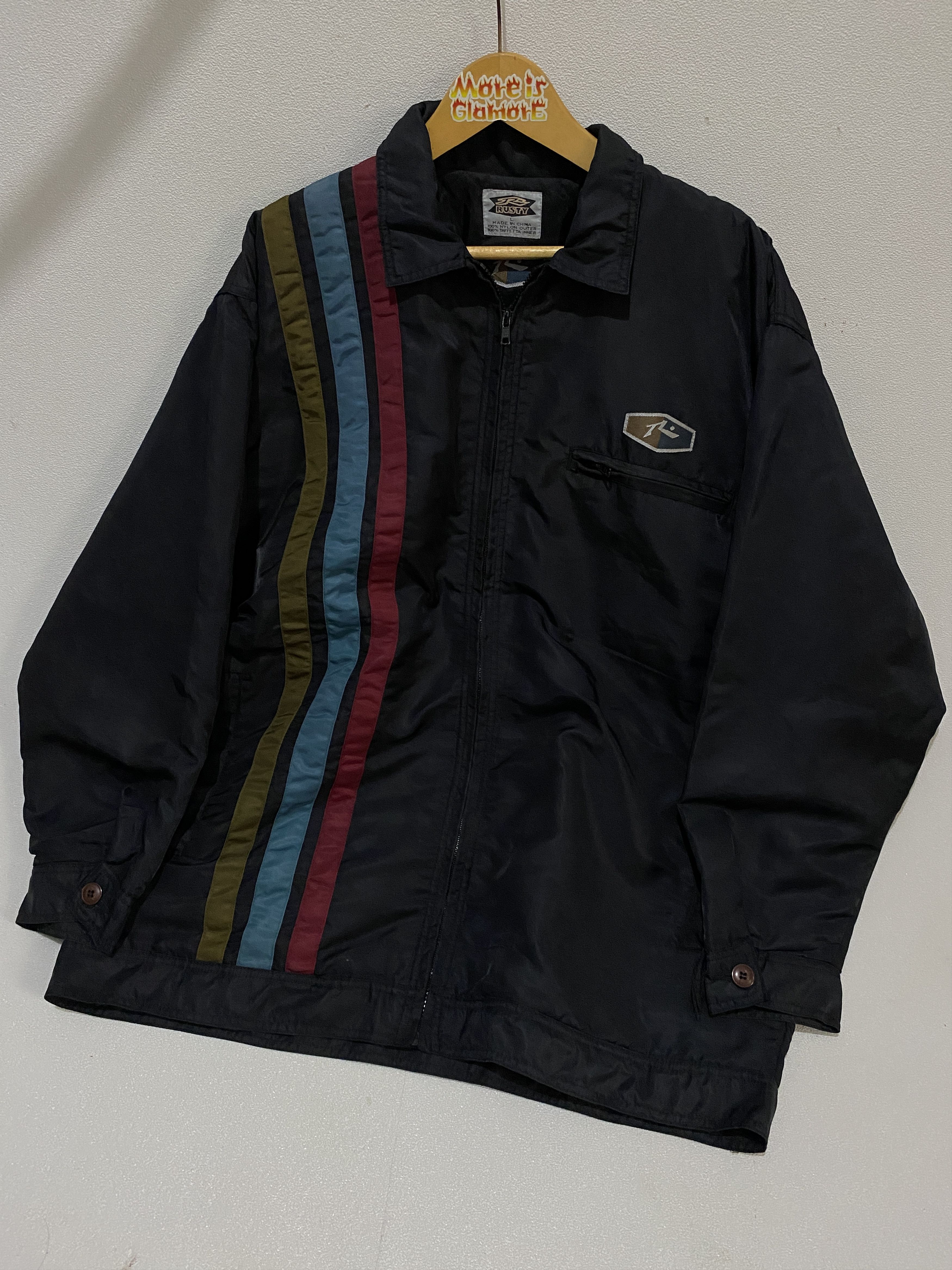 Rusty Vintage Rusty Surf Motorcycle Nylon Jackets Like Vanson Size US L / EU 52-54 / 3 - 4 Thumbnail