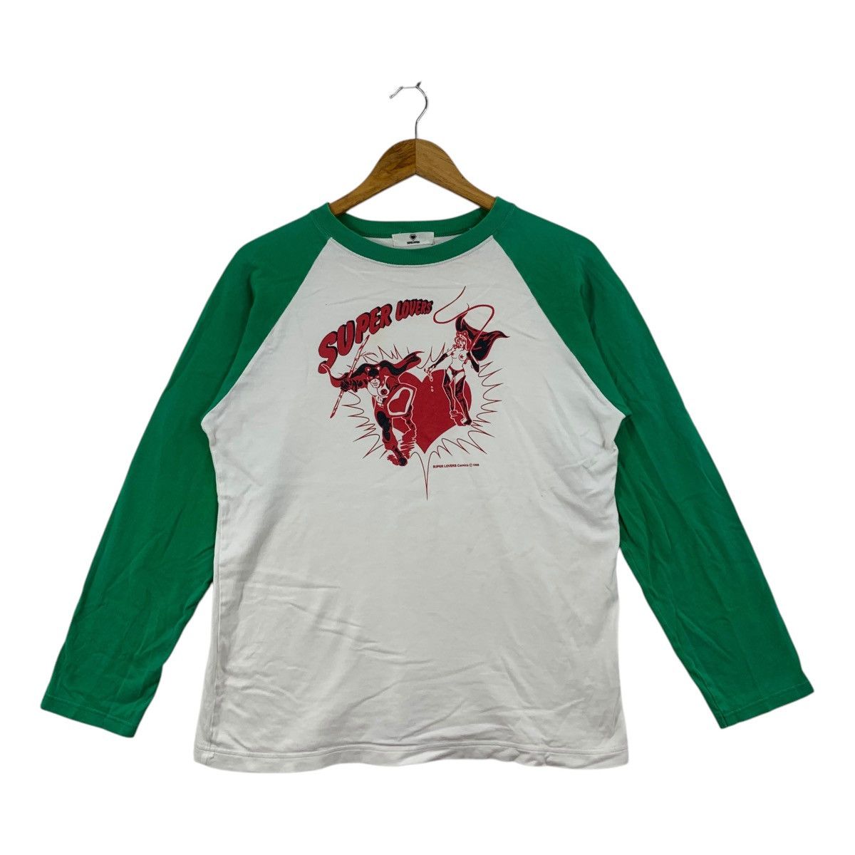 Japanese Brand × Vintage Vintage SUPER LOVERS Punk Japanese Brand Marvel Dc Shirt Size US M / EU 48-50 / 2 - 1 Thumbnail