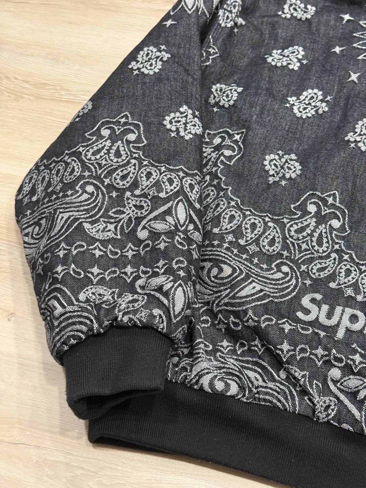 Supreme Supreme Bandana Jacquard Denim Hooded Work Jacket Size US XL / EU 56 / 4 - 11 Thumbnail