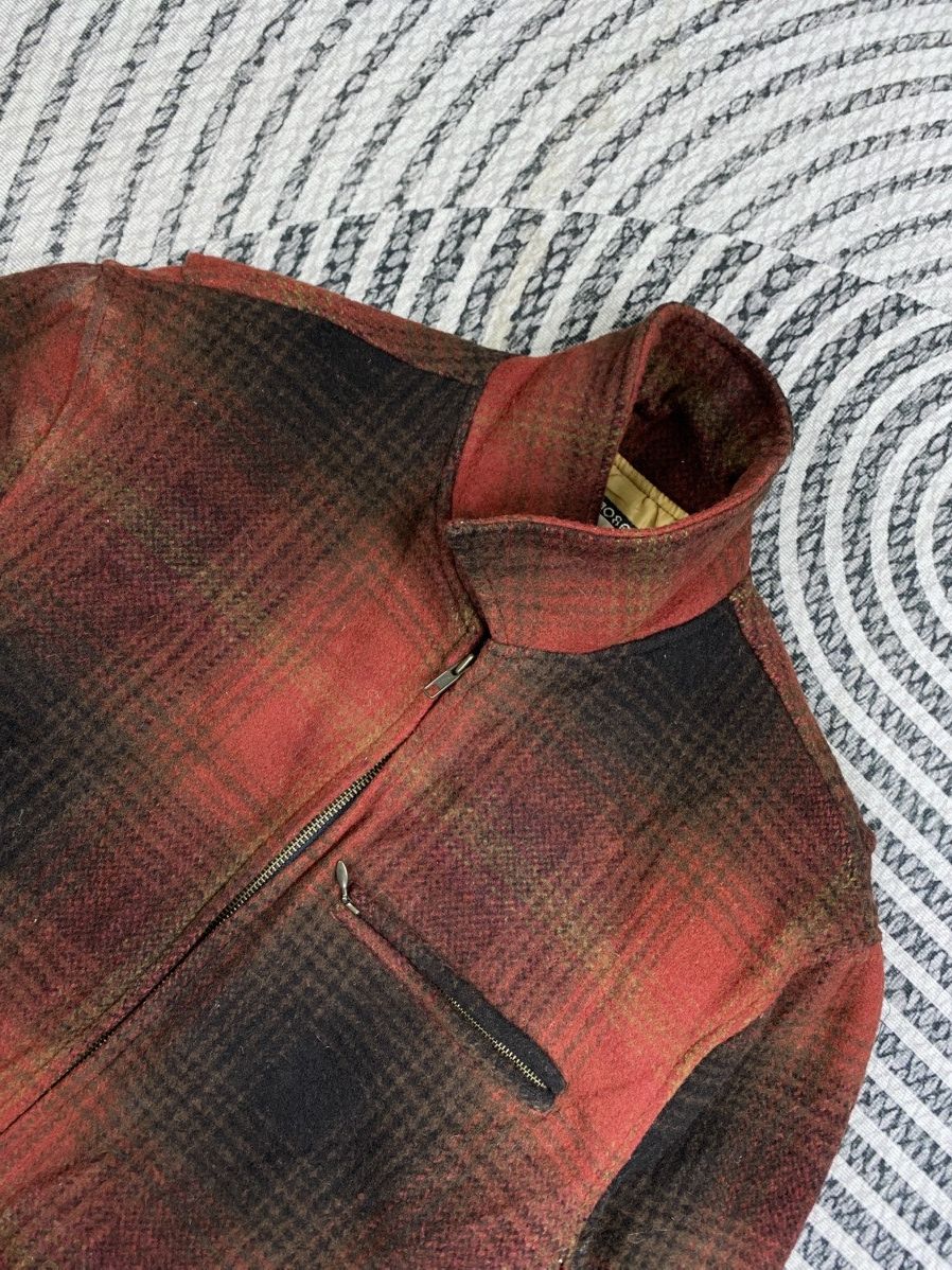 Hysteric Glamour Vintage The Moment Red Black Checked Zip-Up Jacket Size US M / EU 48-50 / 2 - 5 Thumbnail