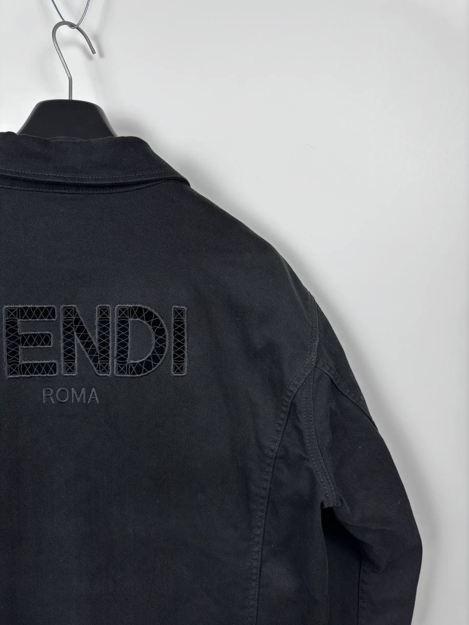 Fendi Fendi Mesh Logo Denim Jacket Size US L / EU 52-54 / 3 - 5 Thumbnail