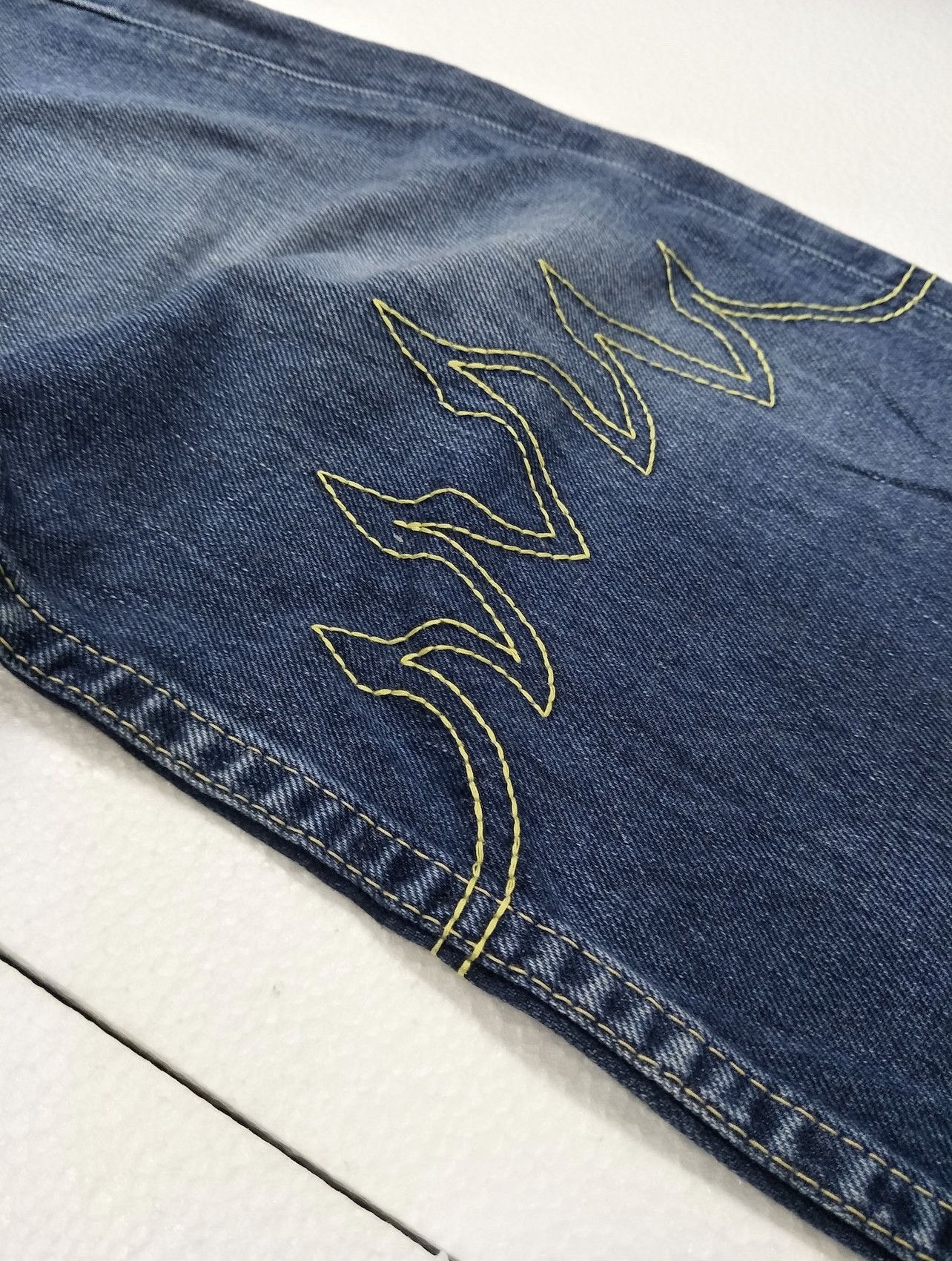 If Six Was Nine × Levi's × Vintage Levis Buckle Baggy Wide Leg Flamming Stitch Travis Scott Size US 30 / EU 46 - 12 Thumbnail