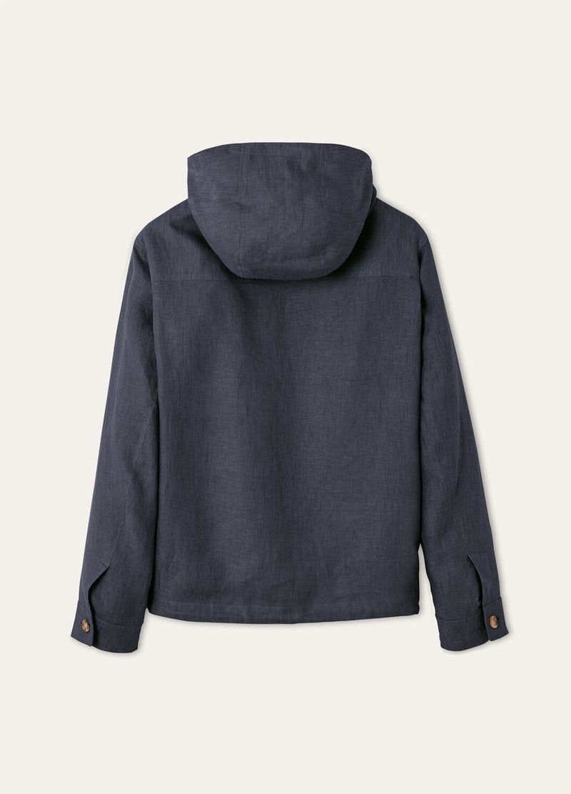 Loro Piana o1w1db10226 FAP0615 Dennis Blouson Jacket in Blue Size US L / EU 52-54 / 3 - 6 Thumbnail
