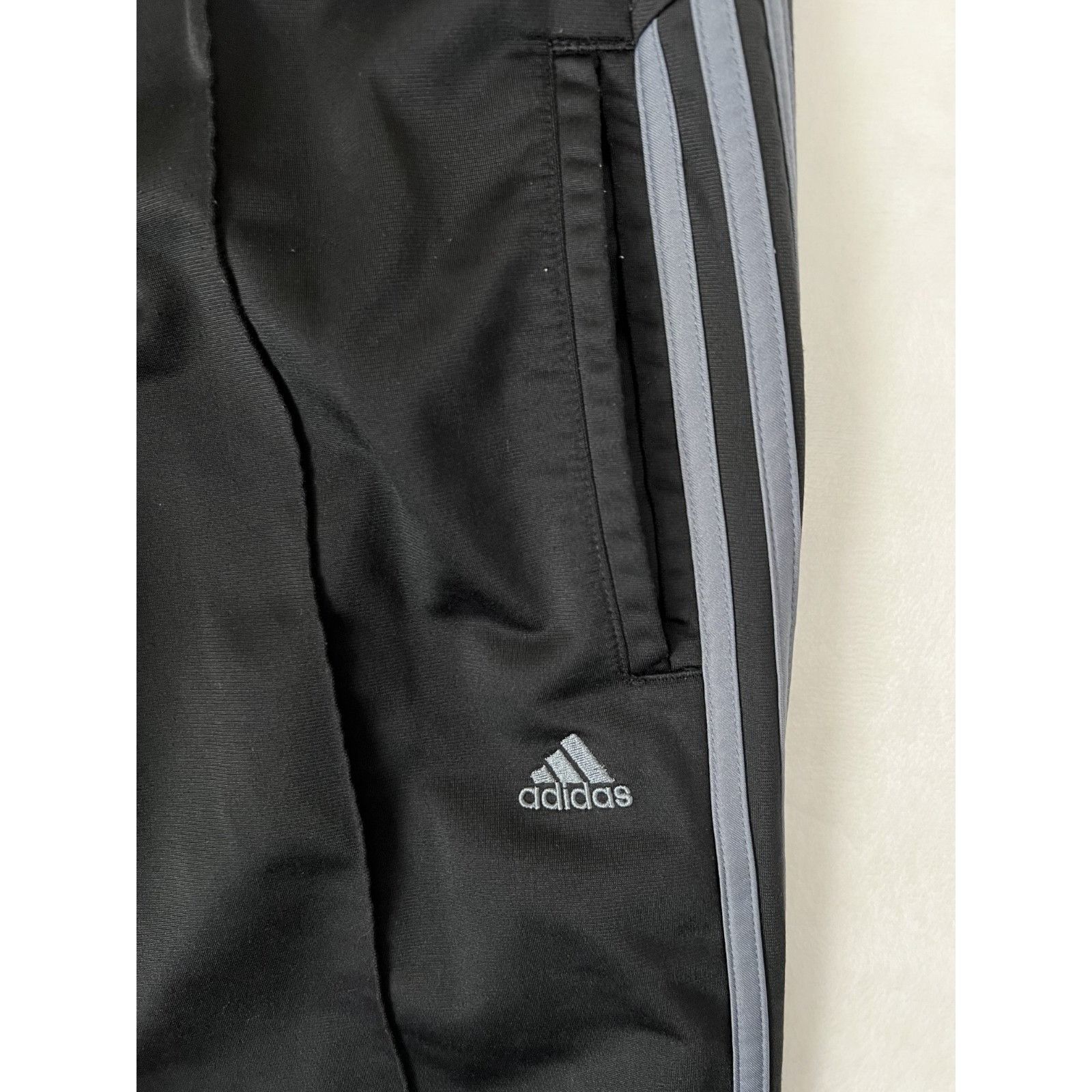 Adidas Adidas Sweatpants Mens Medium Black Elastic Waist Athletic W Size US 30 / EU 46 - 2 Thumbnail